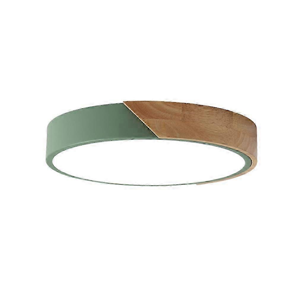 Round Dimming LED Ceiling Light Flush Mount,Green,12 inch