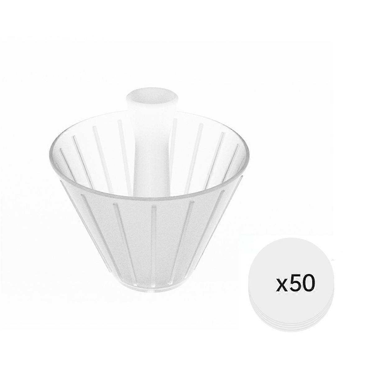 Origami Cone Design Coffee Filter Cup Reusable Hand Brewed Coffee Dripper Strainer with 185mm Filter Paper A
