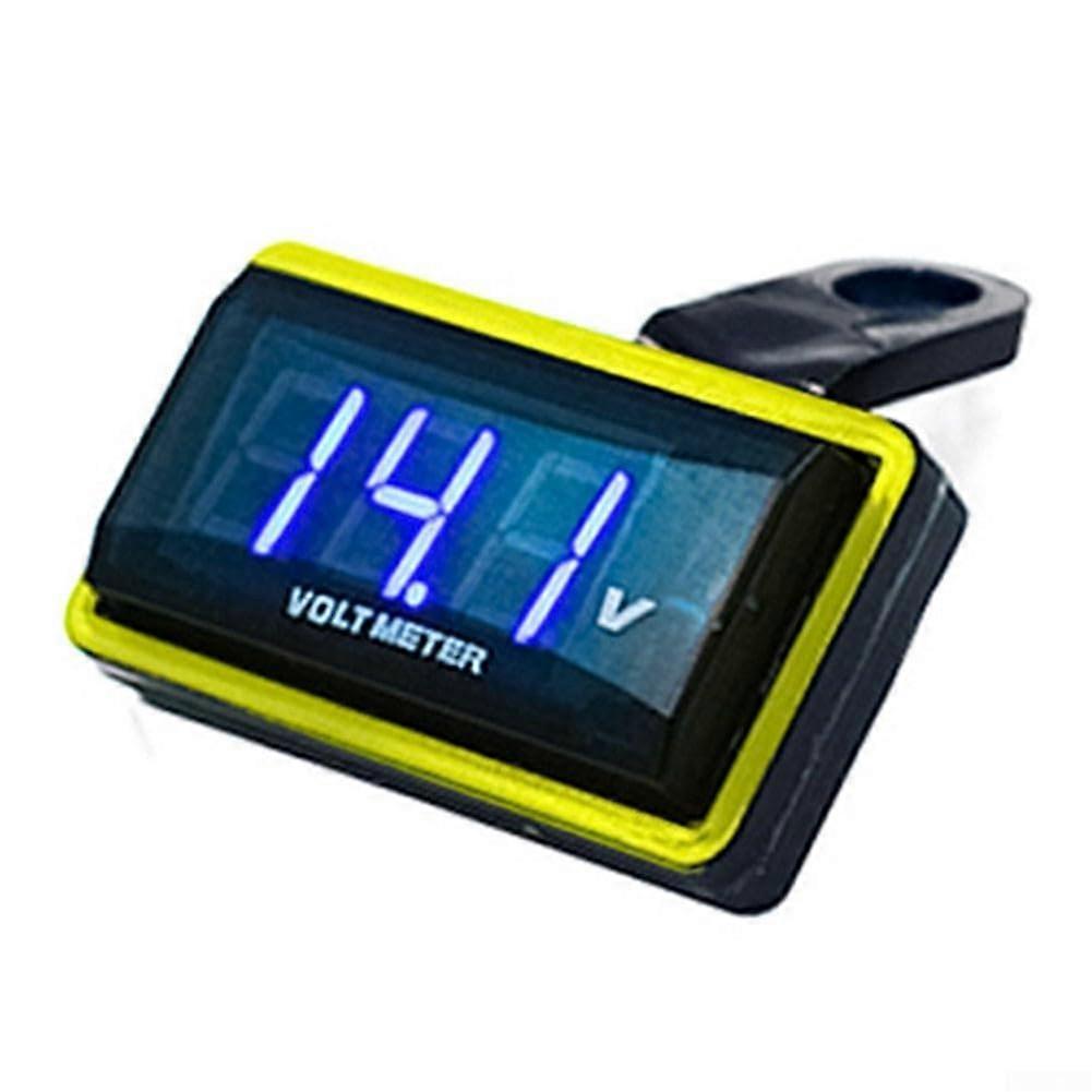 Motorcycle Voltage Meter Digital Readout Compact ABS Material For Mopeds And Scooters
