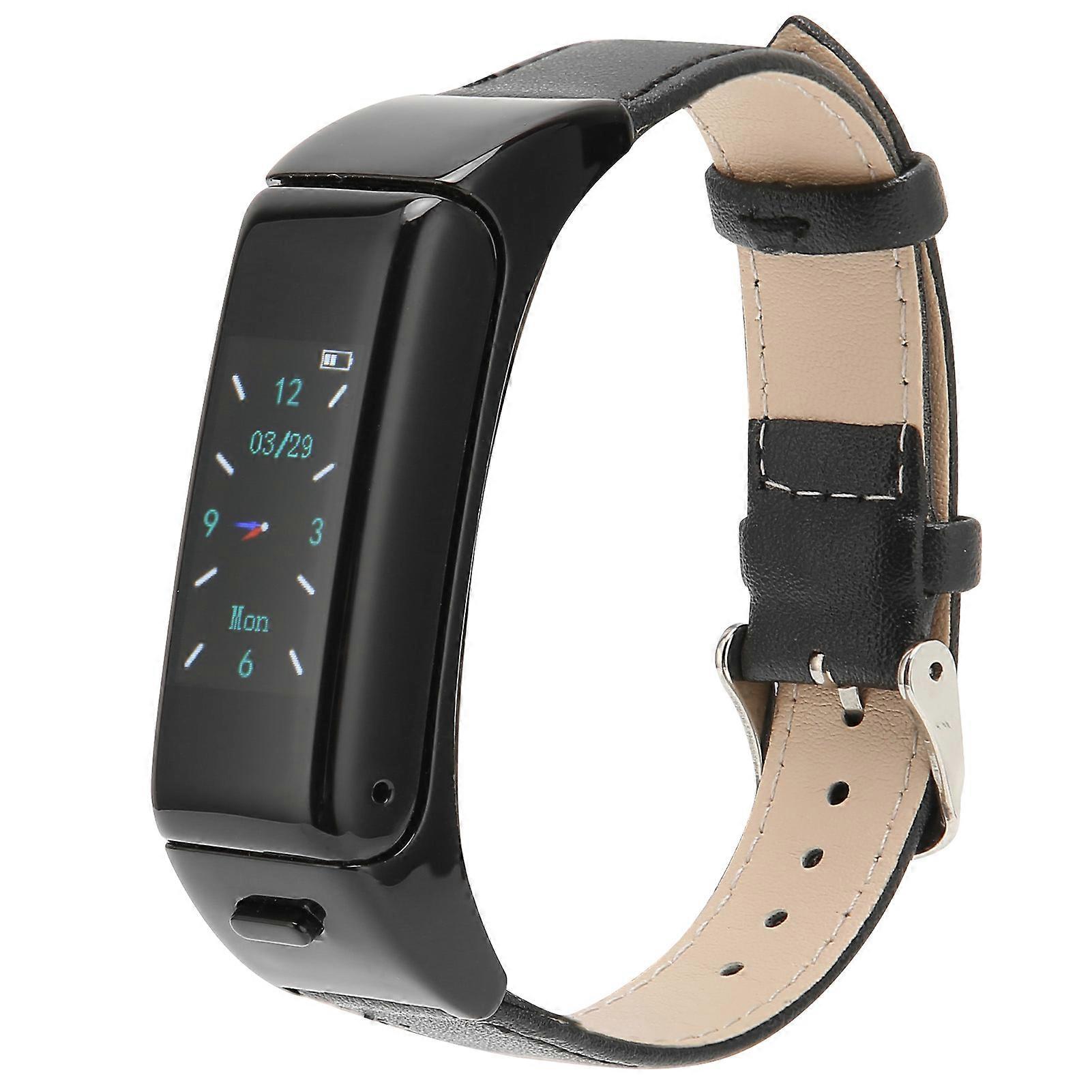 Multifunction Bluetooth Smart Bracelet 90mAh USB Charging Black