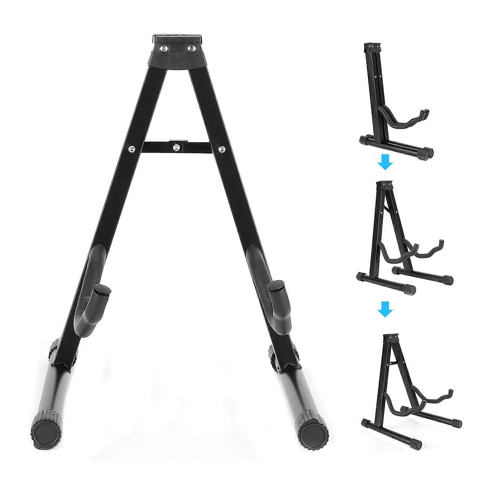 A-Frame Folding Guitar Stand Portable Holder ABS Metal Sponge