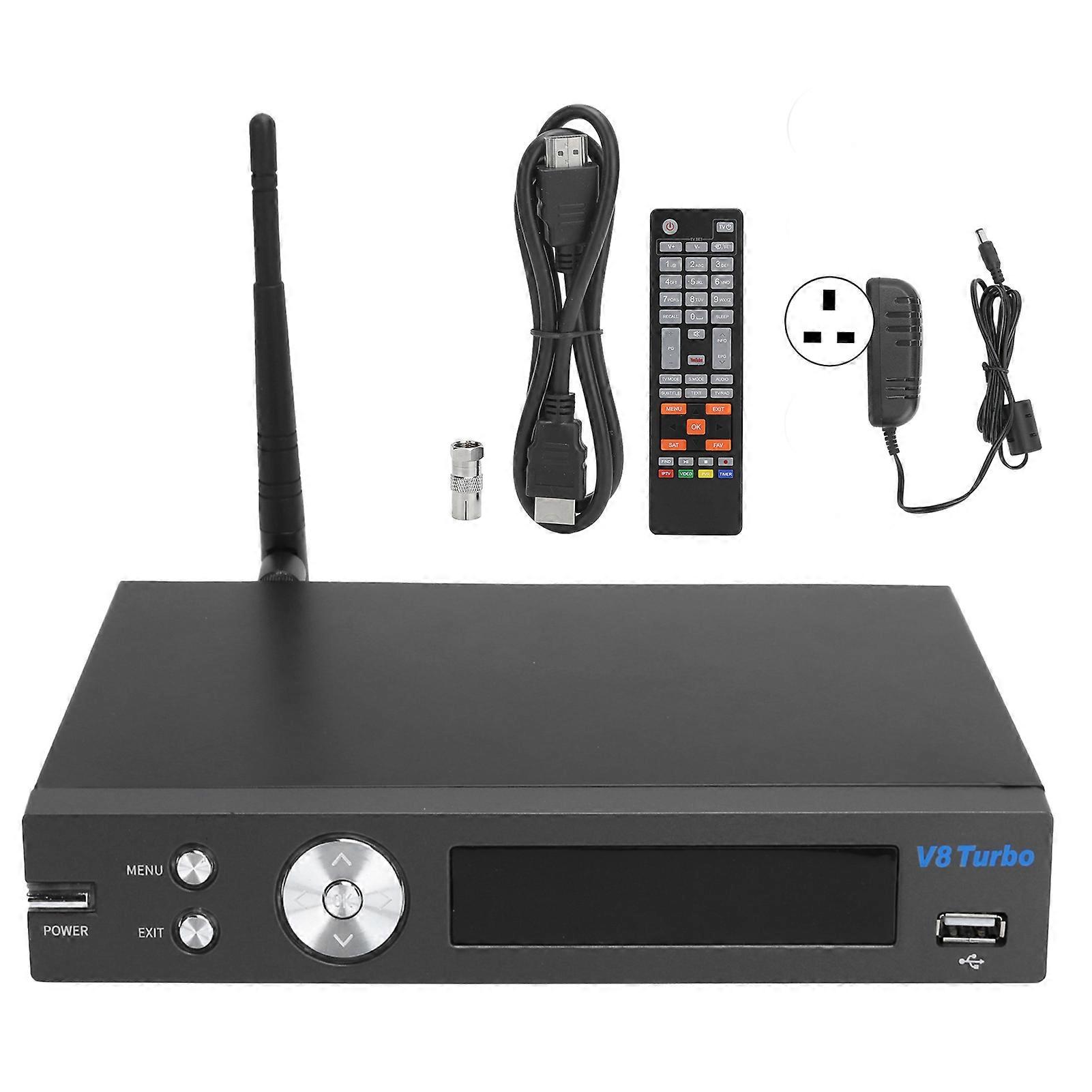 GTMEDIA V8 Turbo SetTop Box: 4K TV Converter with IPTV, WiFi, Multi-Stream, UK Plug
