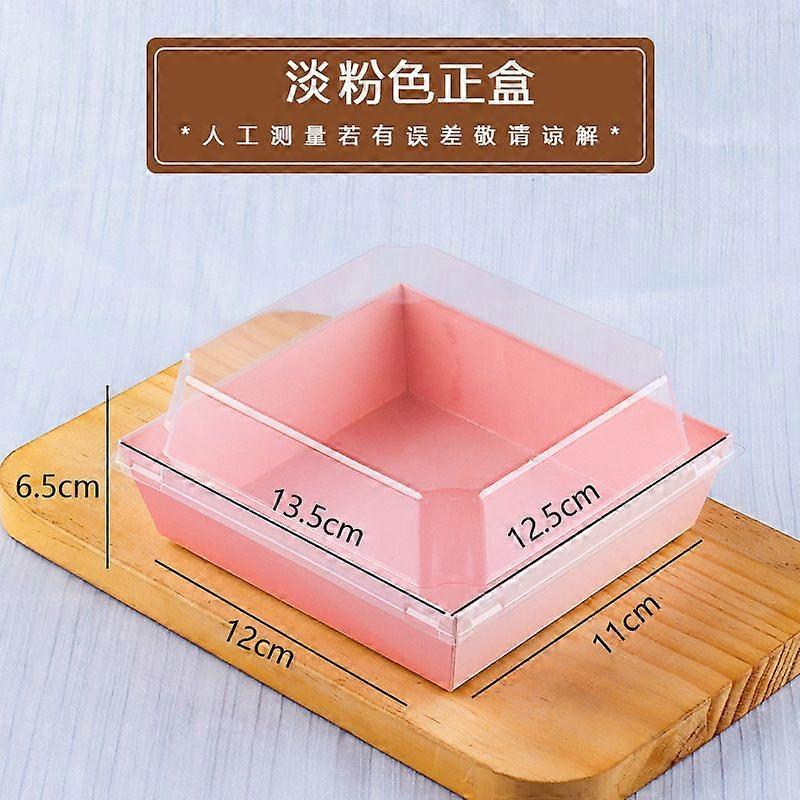 100pcs Charcuterie Boxes With Clear Lids - 12x11x6.5cm Disposable Paper Dessert Boxes For Cakes Cookies And Pastries For Bakery And Takeout
