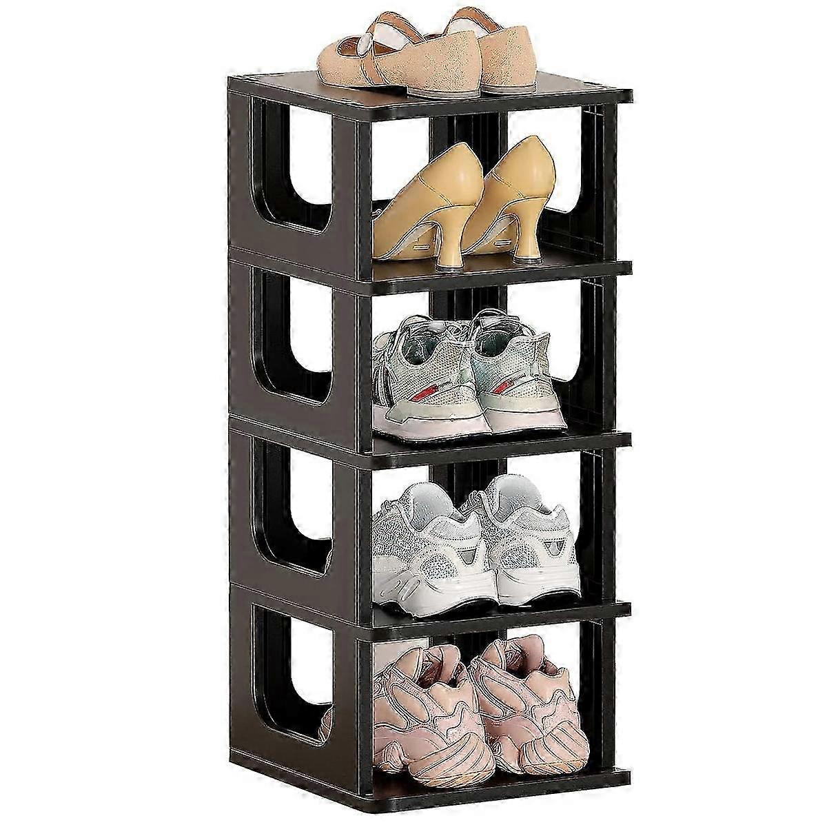 Shoe rack, 5 levels, stackable to save space for hallway 2025