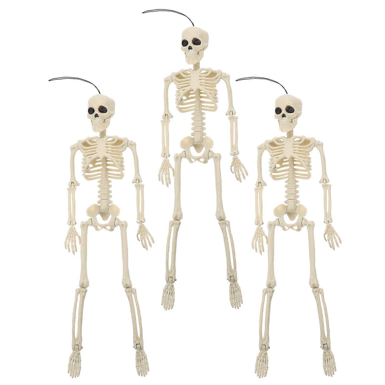 Halloween Skeleton Decor Small Skeleton Model for Prank 3Pcs Prop