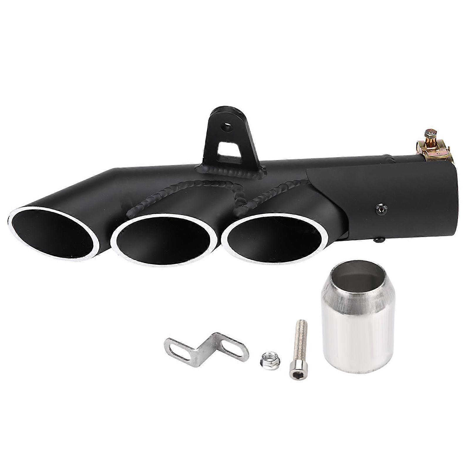 Motorcycle Threeoutlet Exhaust Tail Pipe Tailpipe Tip Universal for YZFR6