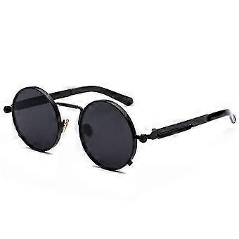 John Lennon Vintage pyöreät hippiaurinkolasit retro metallikehyksillä ajolasit-M
