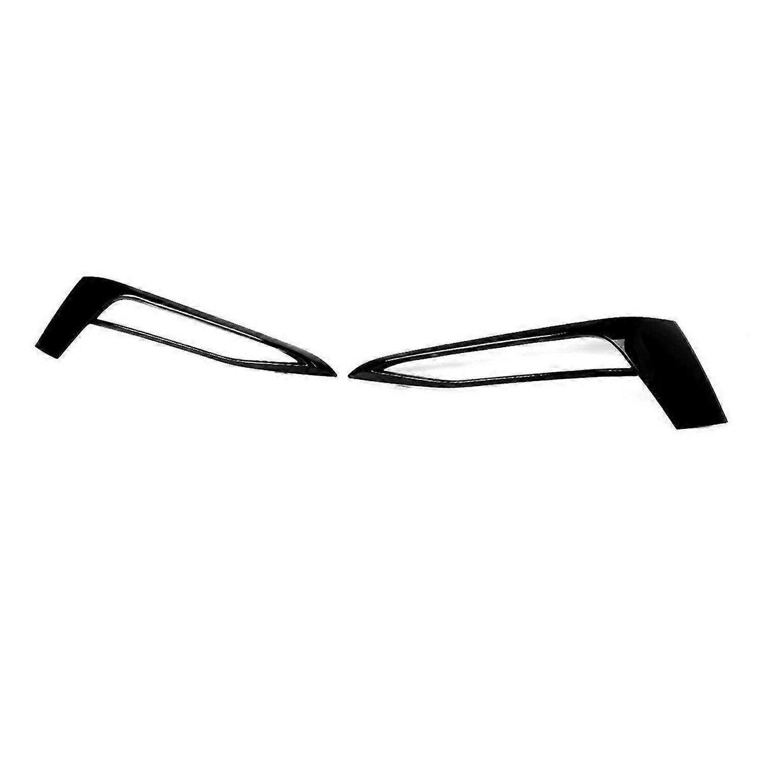 For 5 Series 2016-2020 Pair Front Bumper Fog Light Grille Trim