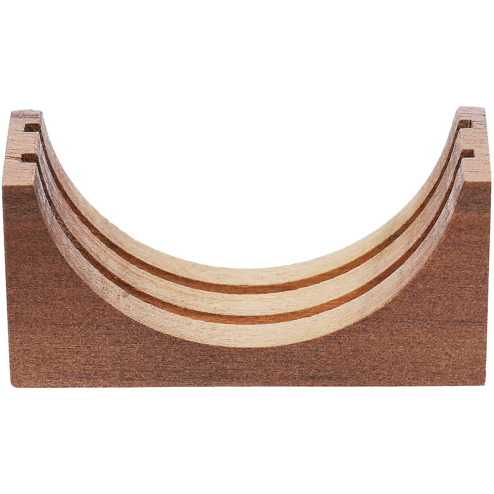 Cone Filter Holder Wooden Coffee Maker Unique Half Circle Stand for Kitchen Use 1Set