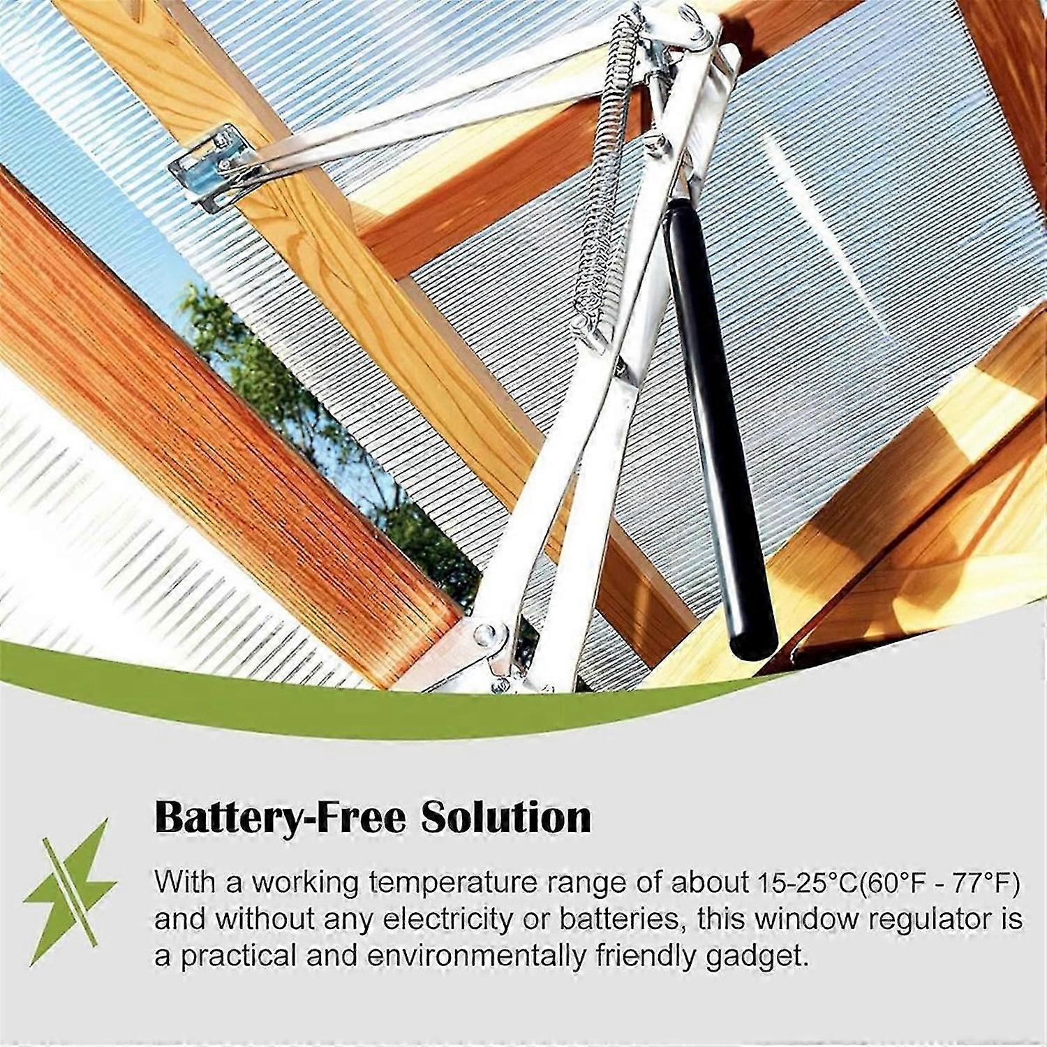 2PCS Auto Dual Spring Opener Automatic Greenhouse Window Opener Roof Vent Opener Garden Ventilation