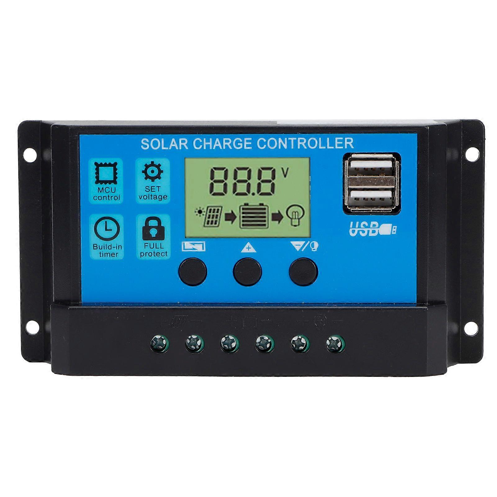PWM Photovoltaic System OffGrid Solar Controller SelfAdaption Charge Controller 12V/24V(30A )
