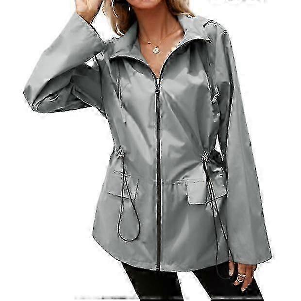 Waterproof Women's Lightweight Rain Jacket with Pockets 2025