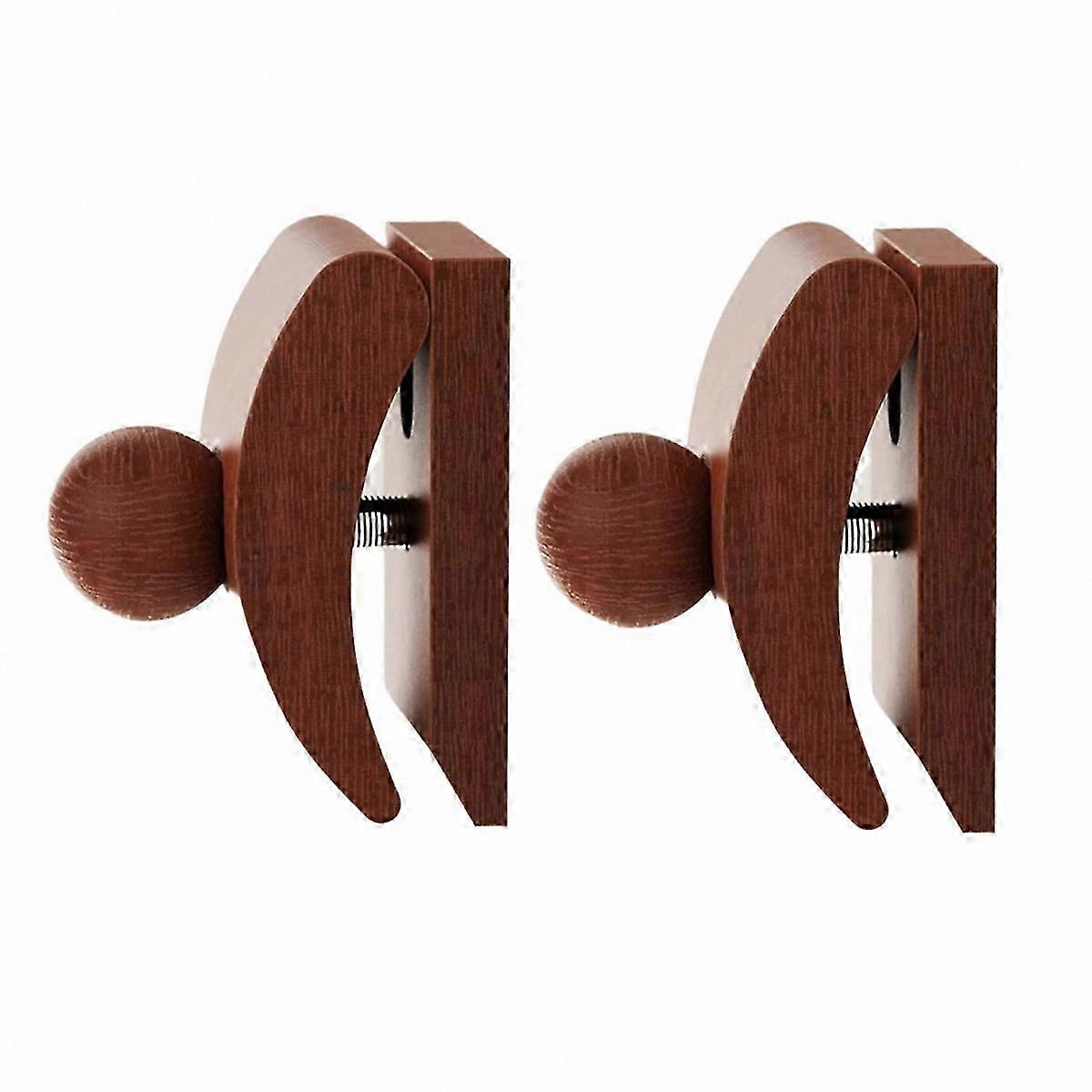 Wall Hanging Rods for Tapestry, Quilt, and Blanket Display with Wooden Clamps