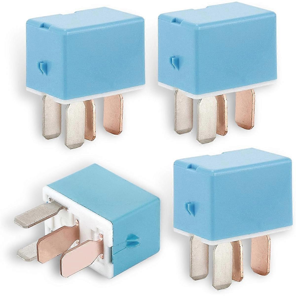 4PCS Car AC Relay, 12V 4 Pin Plug and Play Retrofit Relay Replacement 90987-02027,for