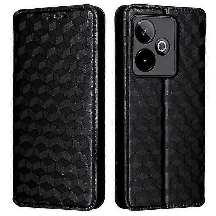 Realme GT 7 5Gケースウォレットひし形インプリントレザー電話カバーに対応