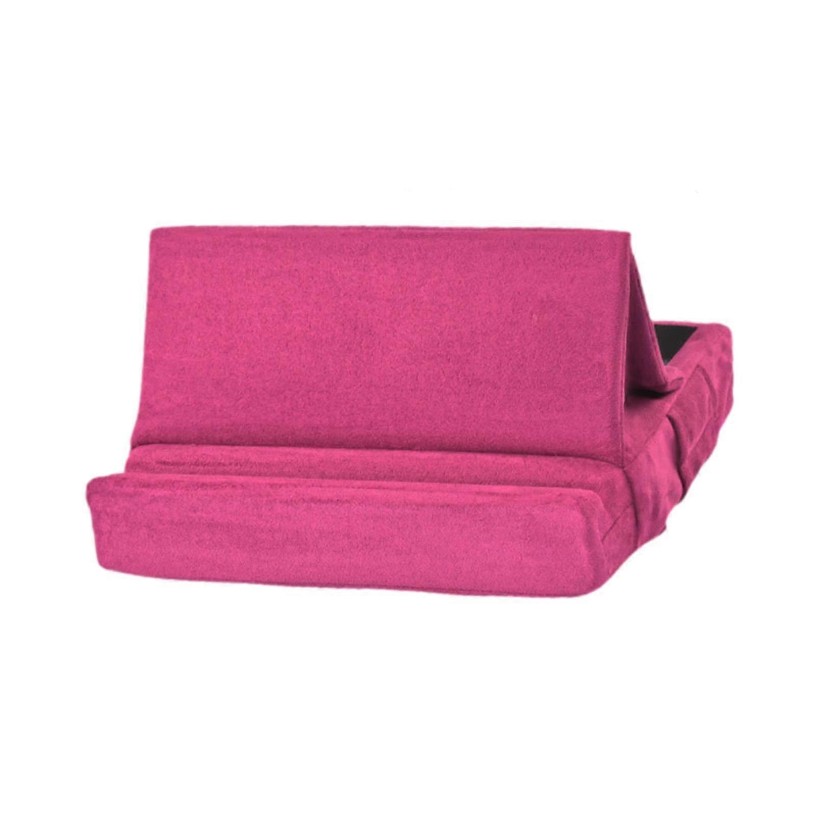 Tablet Pillow Stand Stable Foldable Flat Computer Stand for Bed and Desk Reading Red