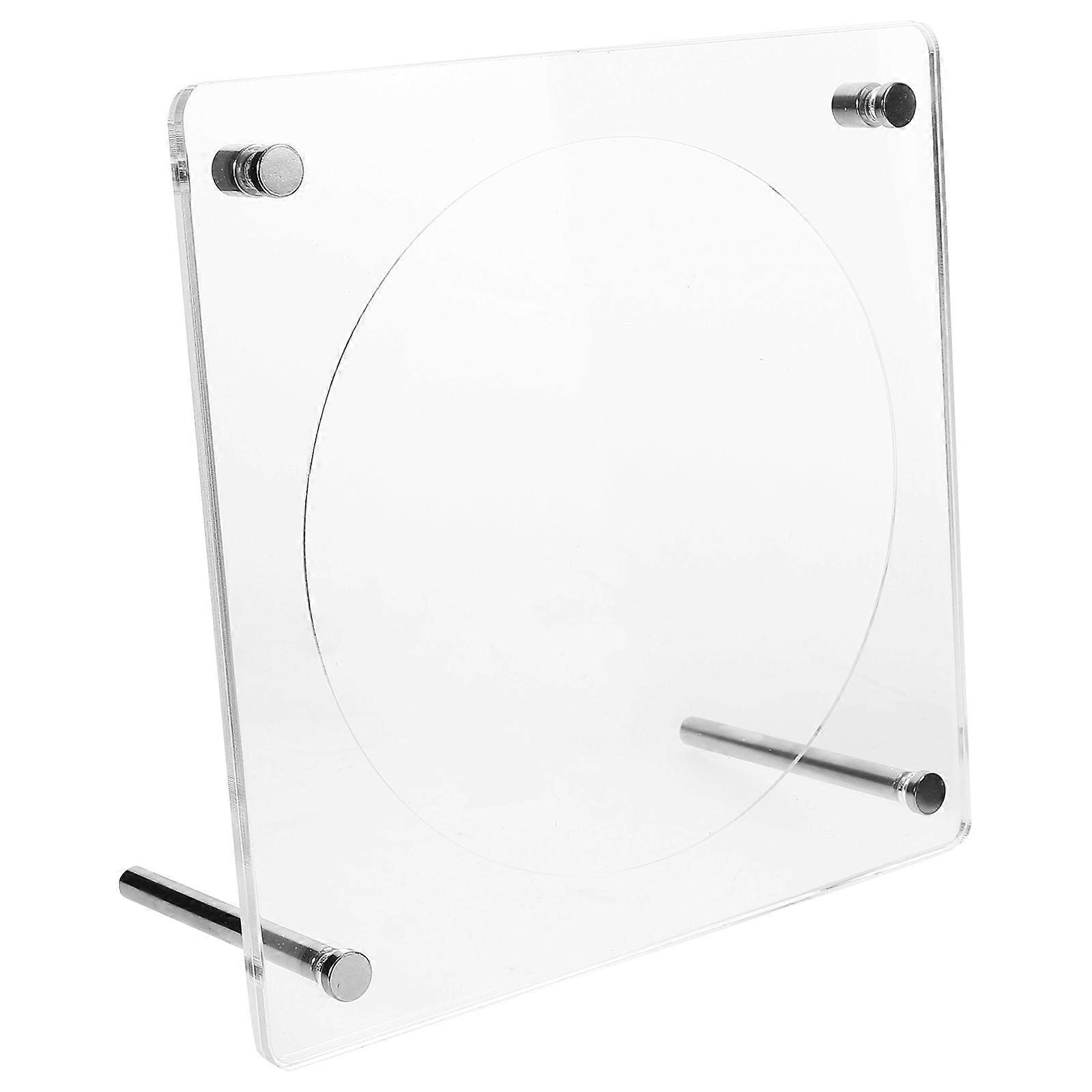 Square Acrylic Stand Rack 2Pcs Designed For CD And DVD Storage Perfect For Decor In Various Occasions