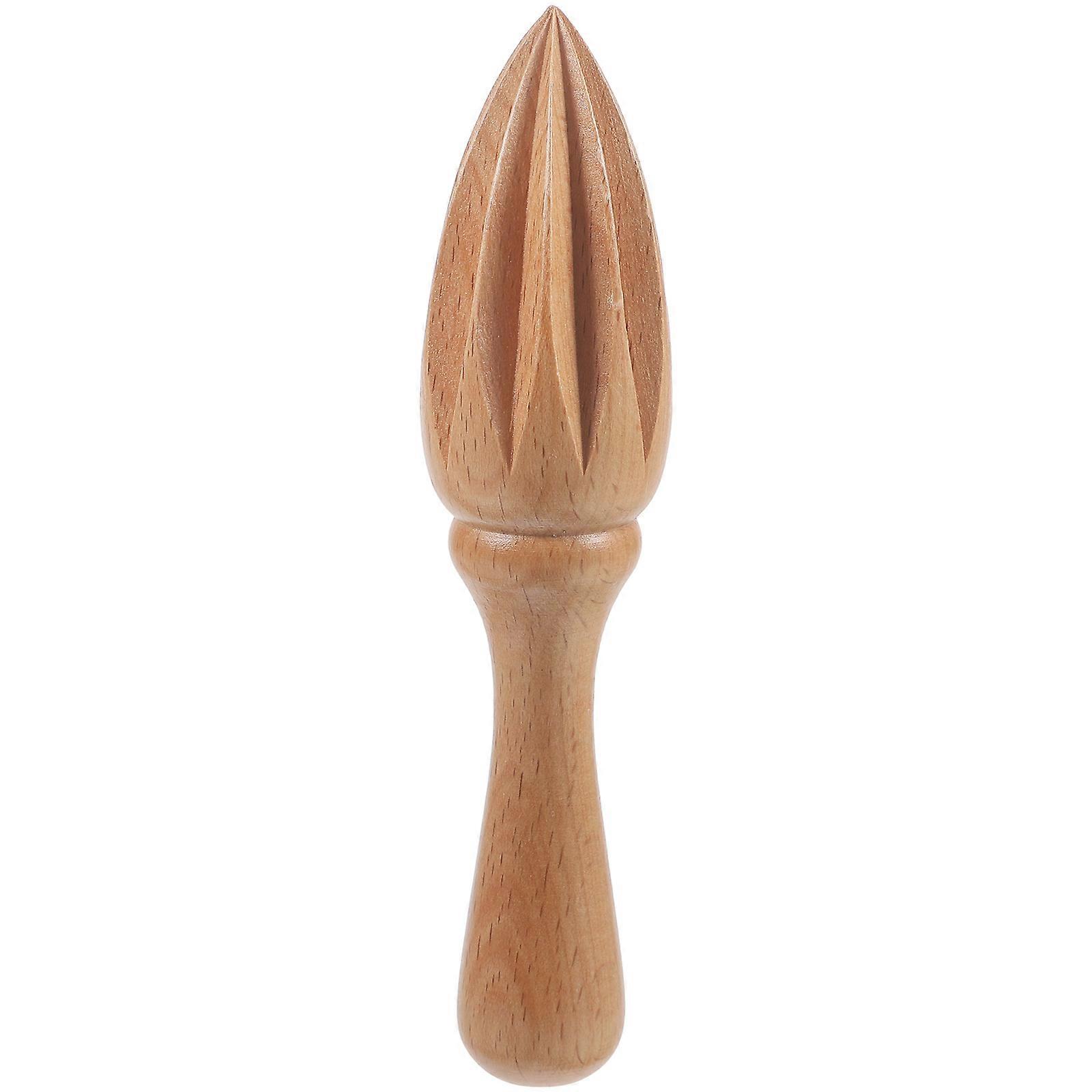 Lemon Juicer Beech Wood for Manual Citrus Squeezing 3Pcs