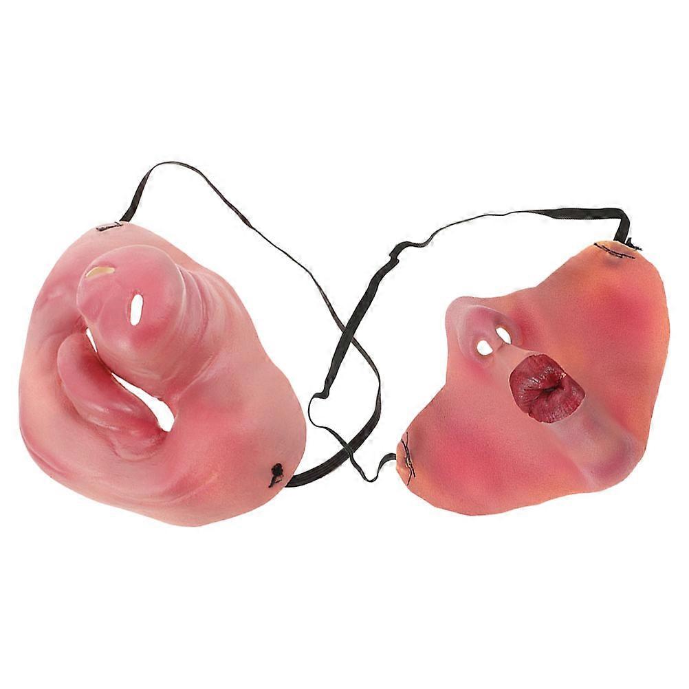 Pig Cosplay Props Half Face Mask for Adults Featuring Cute Pig Nose 5Sets