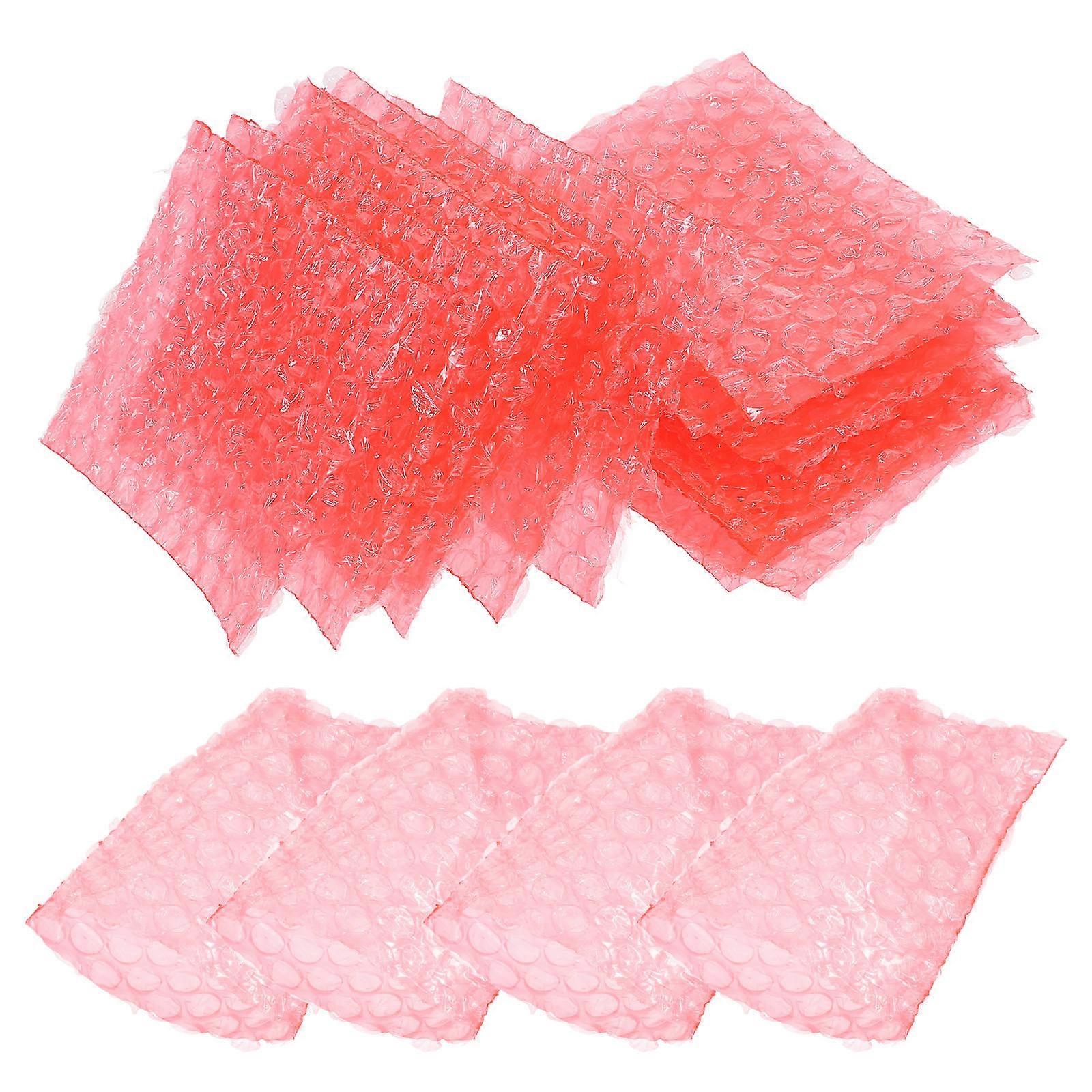 300 Pcs Bubble Mailing Pouches Shockproof Vibration Protection Packaging 10X8CM Red