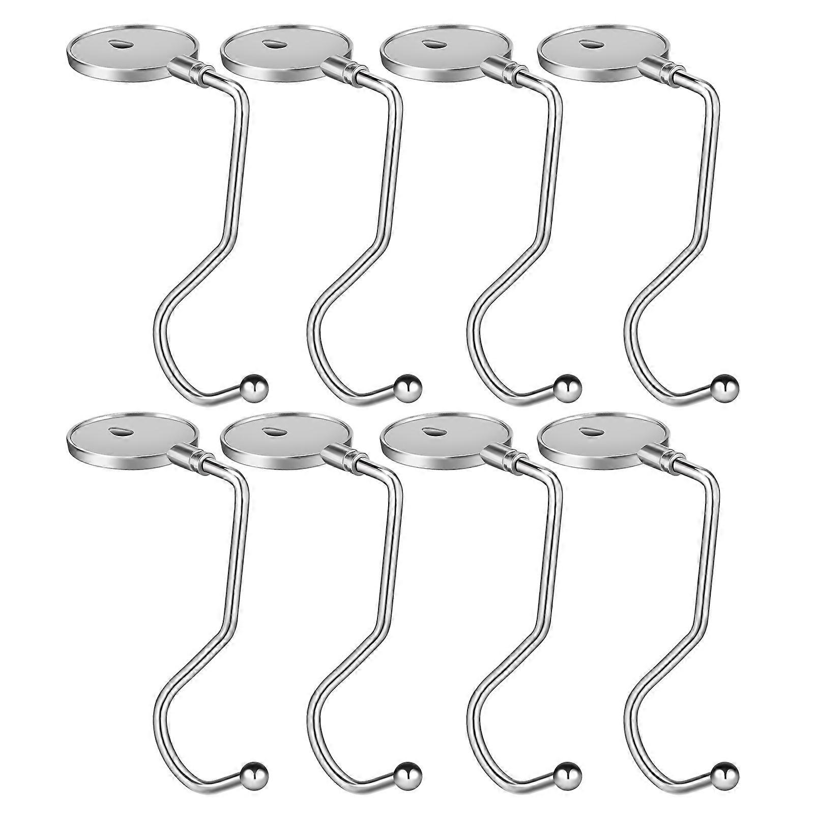 Bag Hooks for Tables Desk Bag Hook for Hanging Use 24Pcs Silver Iron