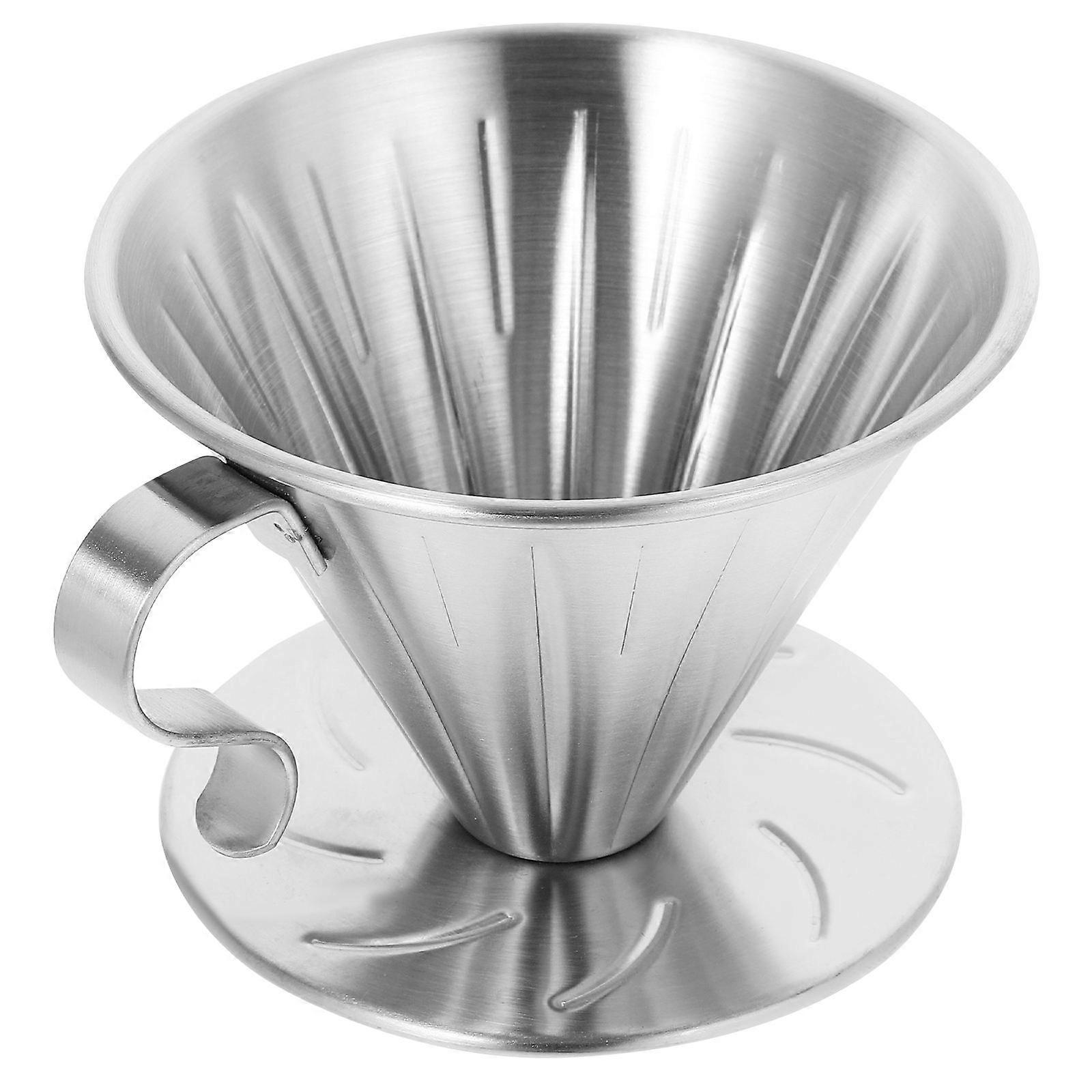 Stainless Steel Coffee Filter Cup Coffee Dripper for Filtration 3Pcs
