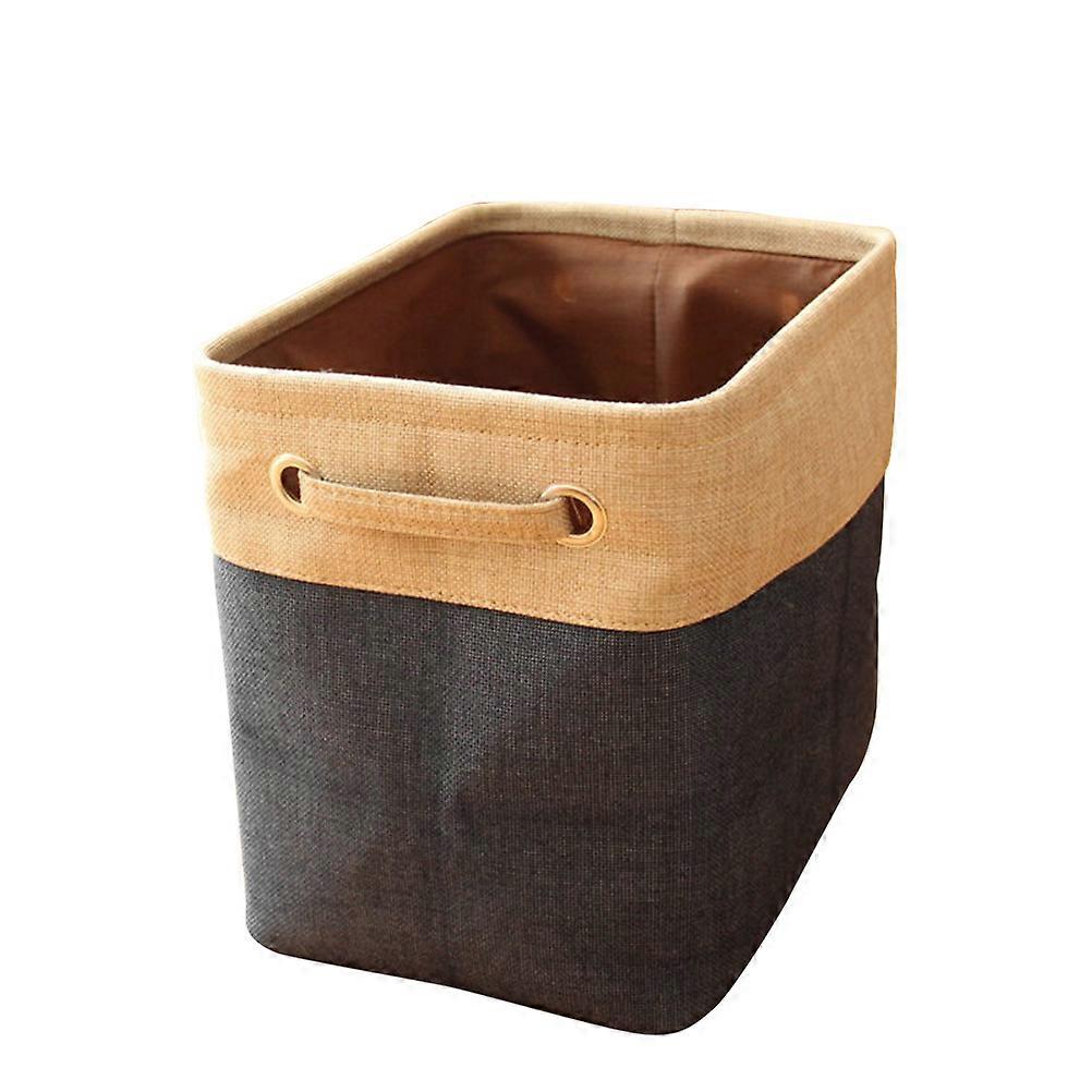 Storage Containers Multipurpose Cotton Linen Boxes for Storage 2Pcs with Handles