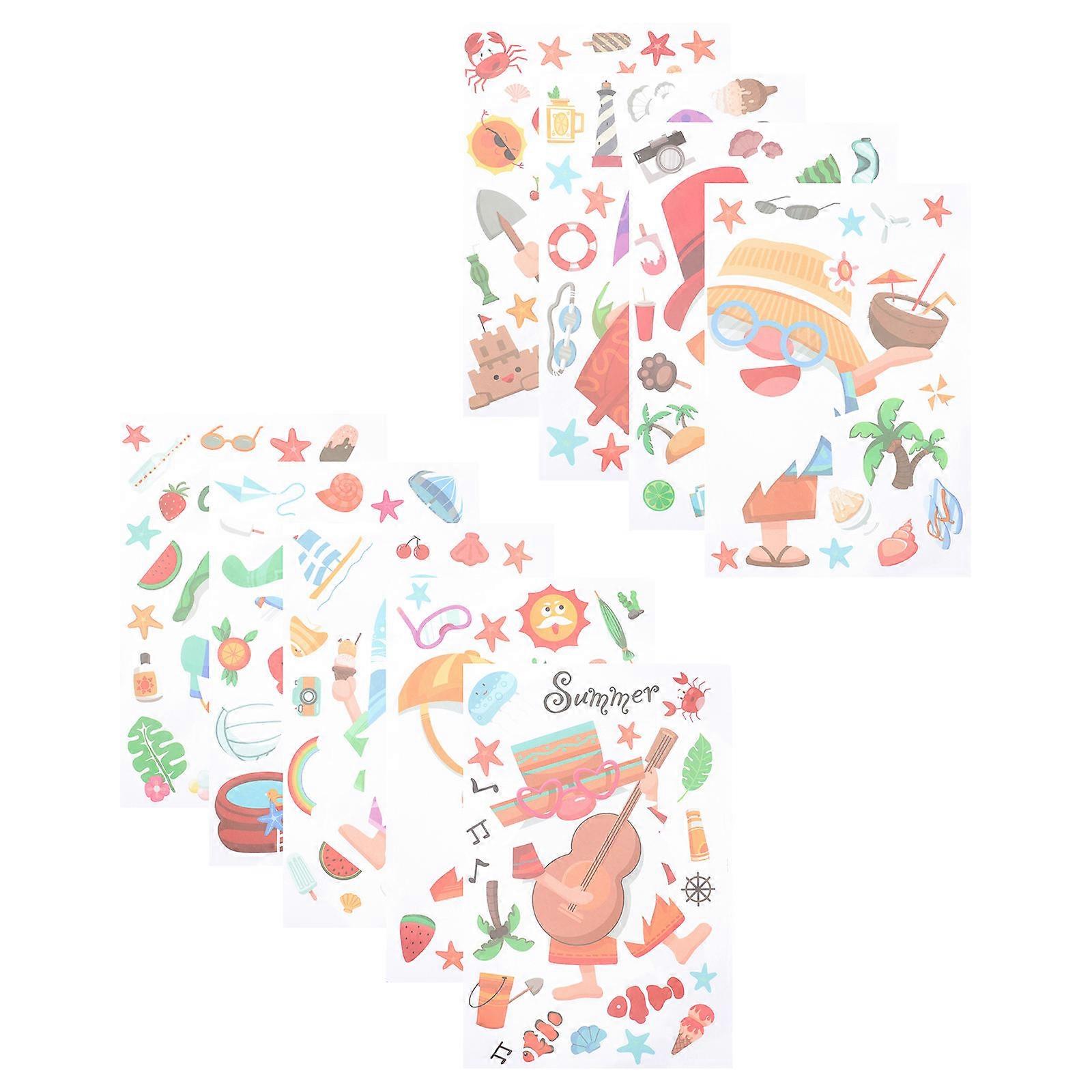 Electrostatic Wall Stickers for Glass Decoration 27 Sheets Included