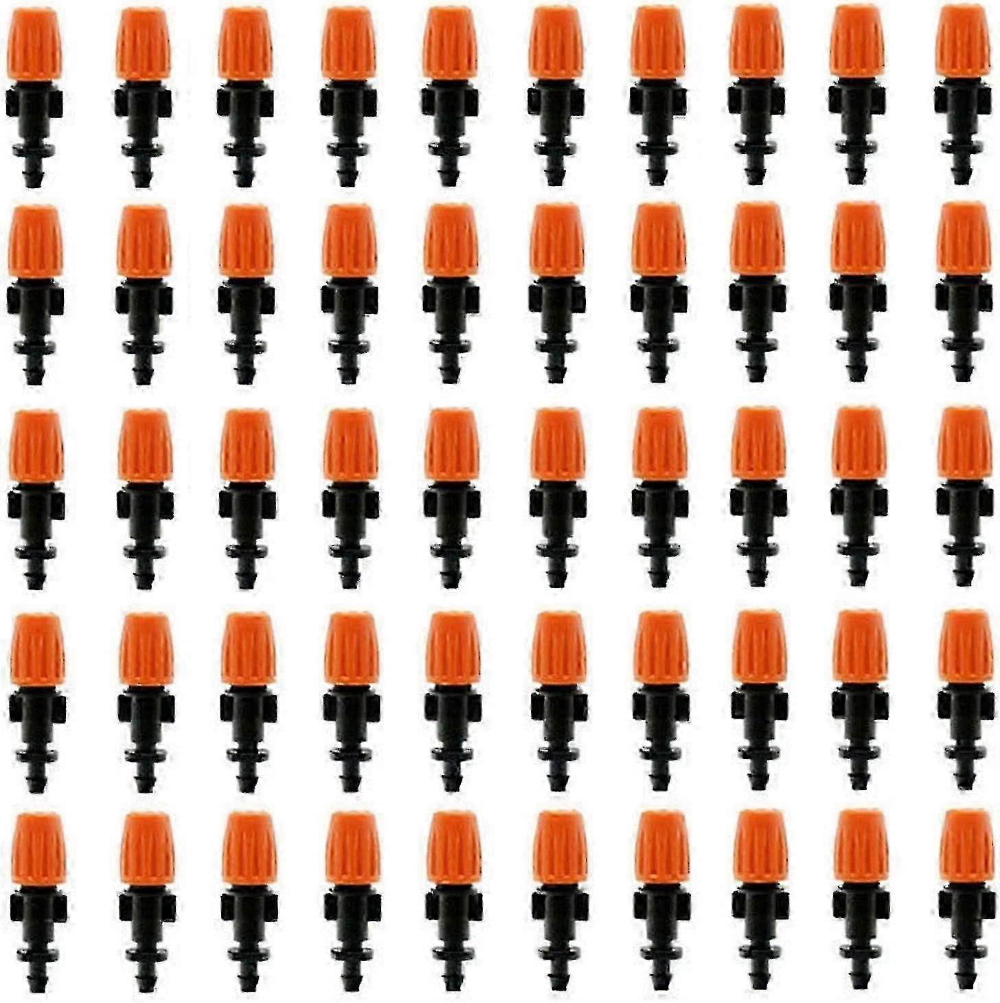 50Pcs Garden Irrigation Micro Flow Dripper, Adjustable Micro Drip Head Watering System
