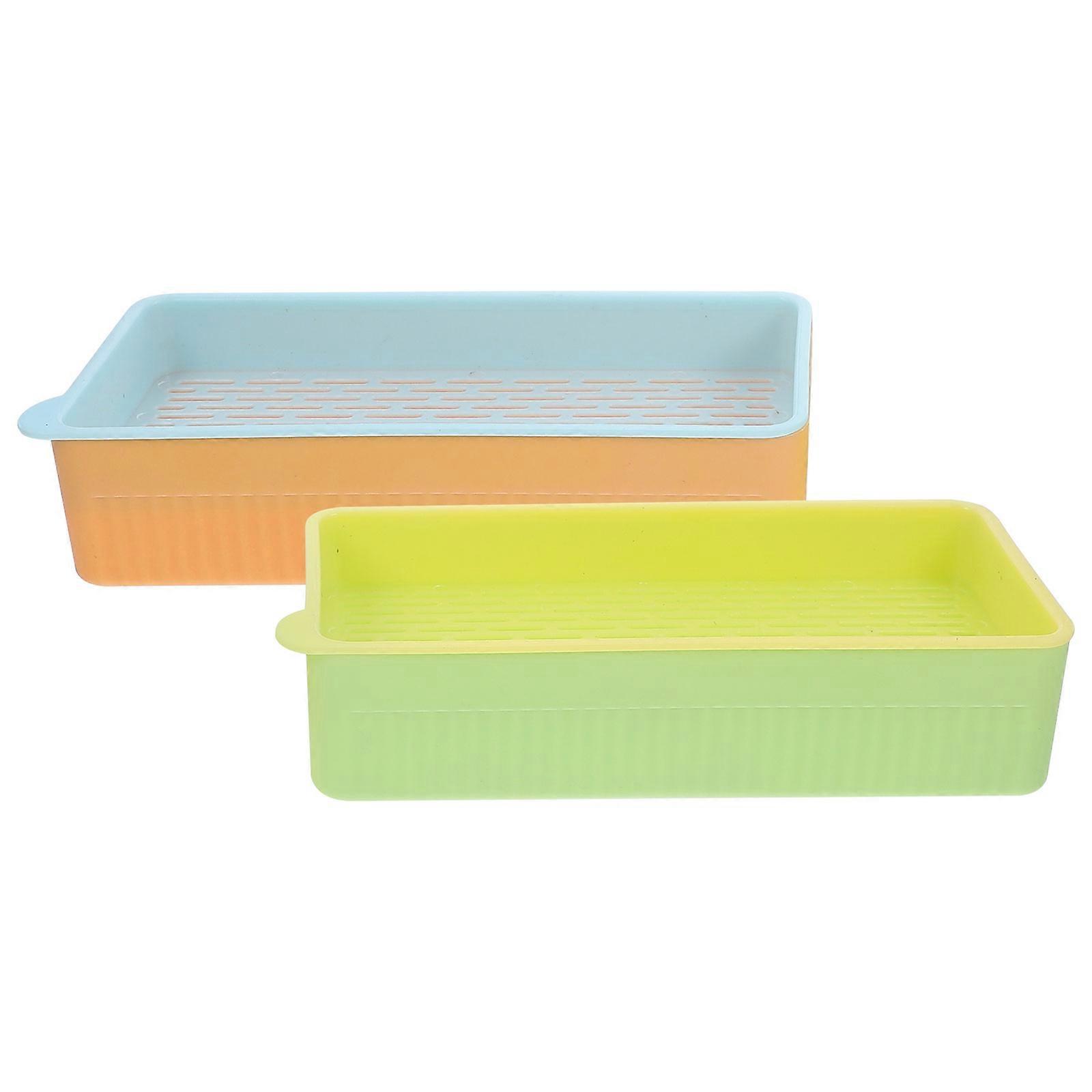 Cat Grass Planter Catnip Planting Box for Storage Use 2Pcs Assorted Color