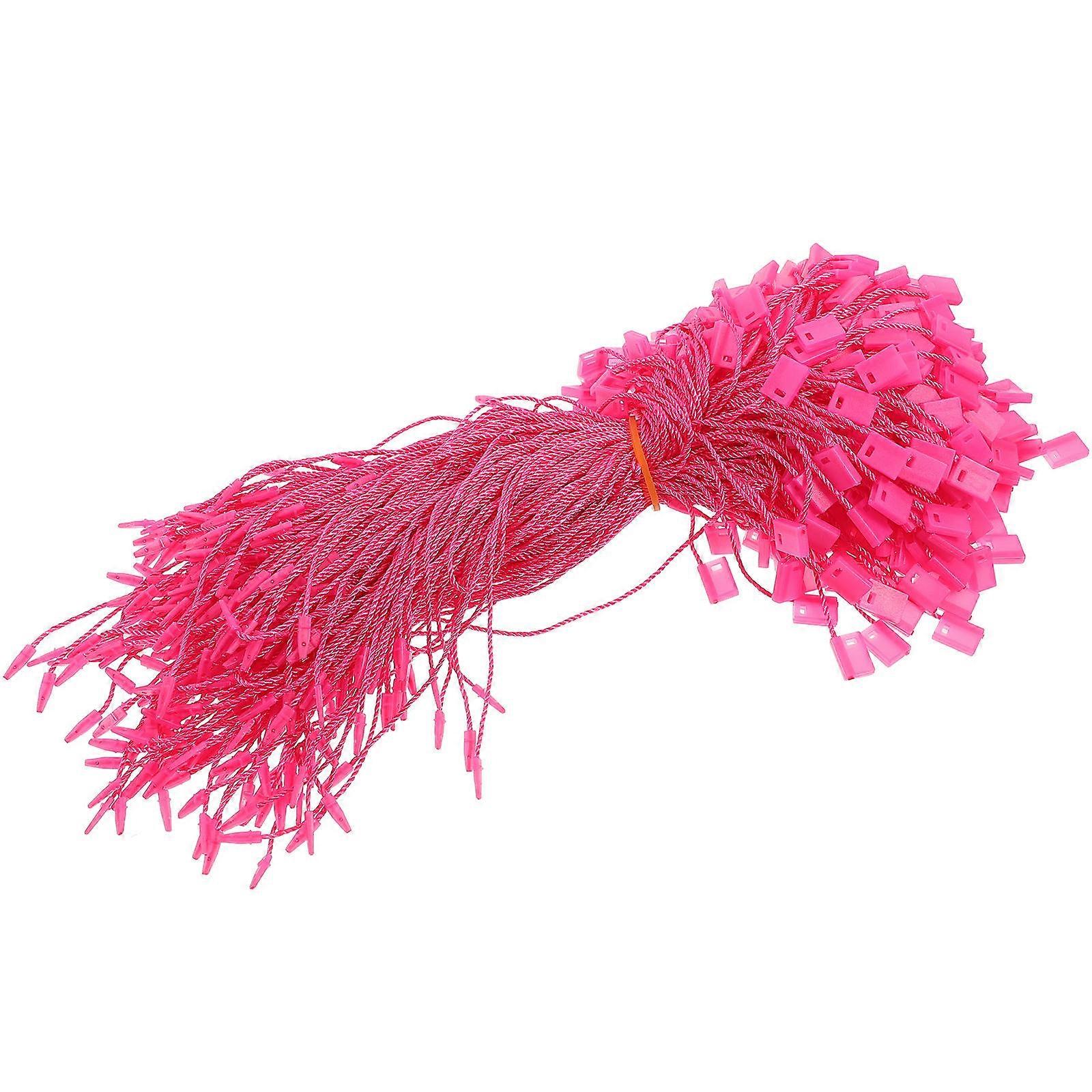 Clothes Tag Fastener Hang Tag String for Clothing Use 4750Pcs Durable Rosy