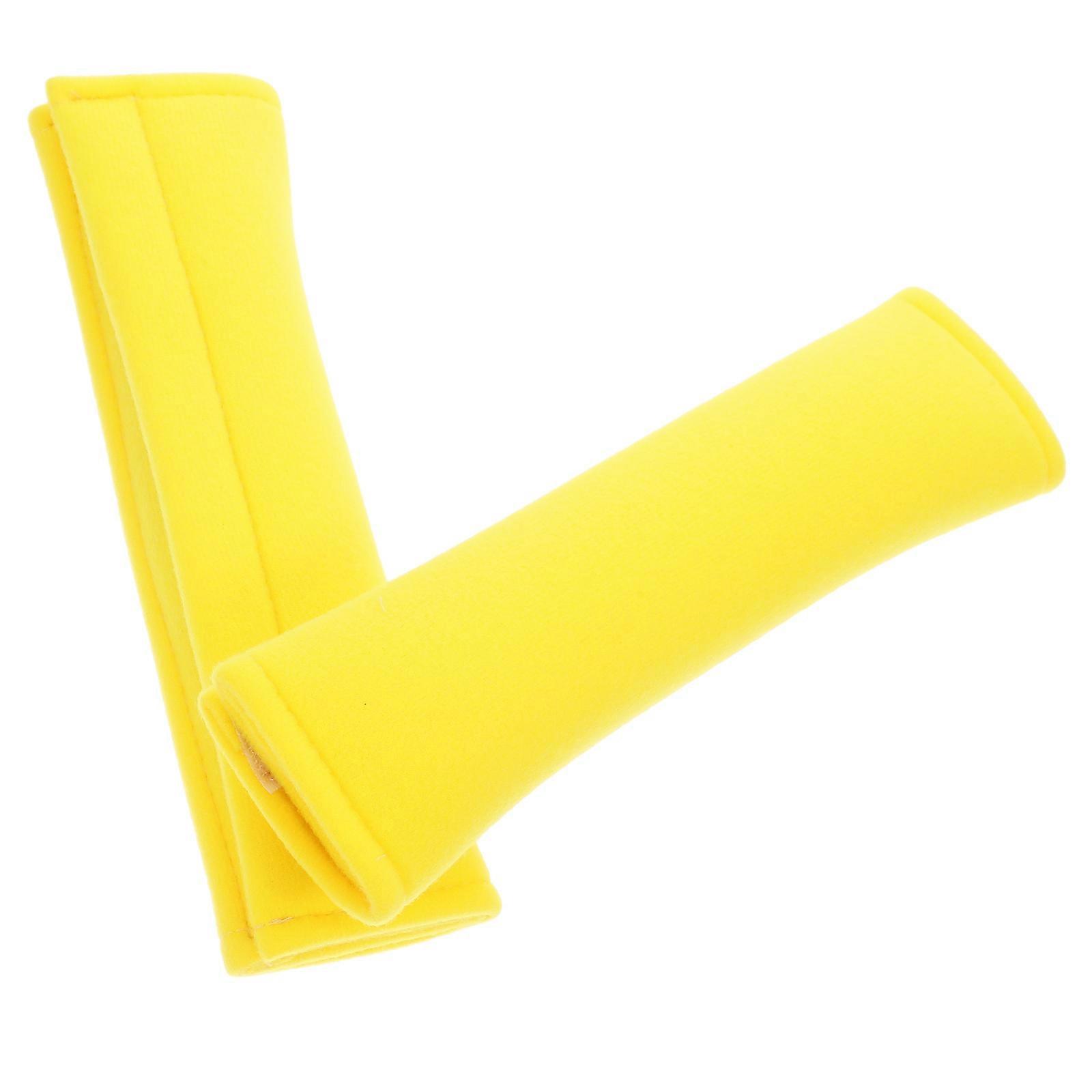 Comfortable Yellow Cover Pad for Shoulder Strap 4Pcs Set