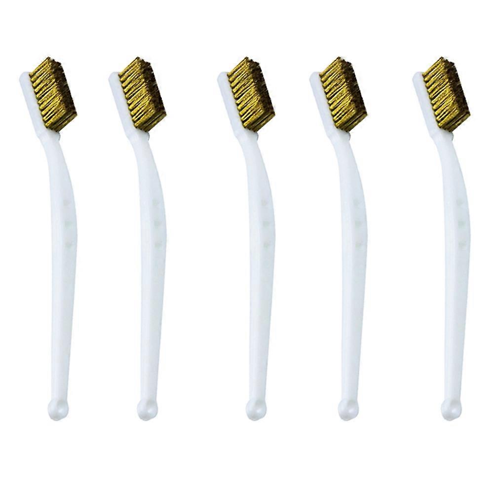 5Pcs 3D Printer Cleaning Kit Nozzle Brushes for Effective Rust and Dirt Removal White