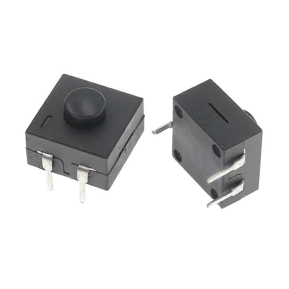 Double Row Vertical LED Flashlight Switch 3Pin ONONOFF 12x12mm Model 213BS 10 Pieces