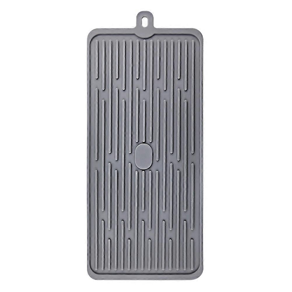 Silicone Roll-Up Dish Drying Mat - Non-Slip Easy to Clean with Hanging Hole Design - Versatile Use in Kitchen & Bathroom