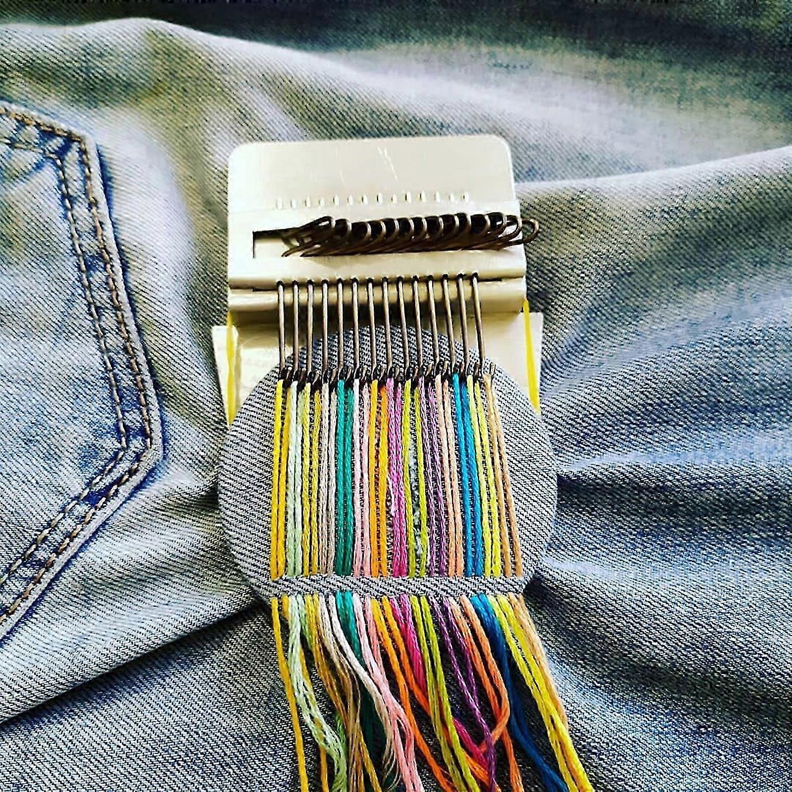 Mini Loom Speedweve Type Weave Tool 10/14/28 Hooks Darning Machine Tool Handmade 25-26