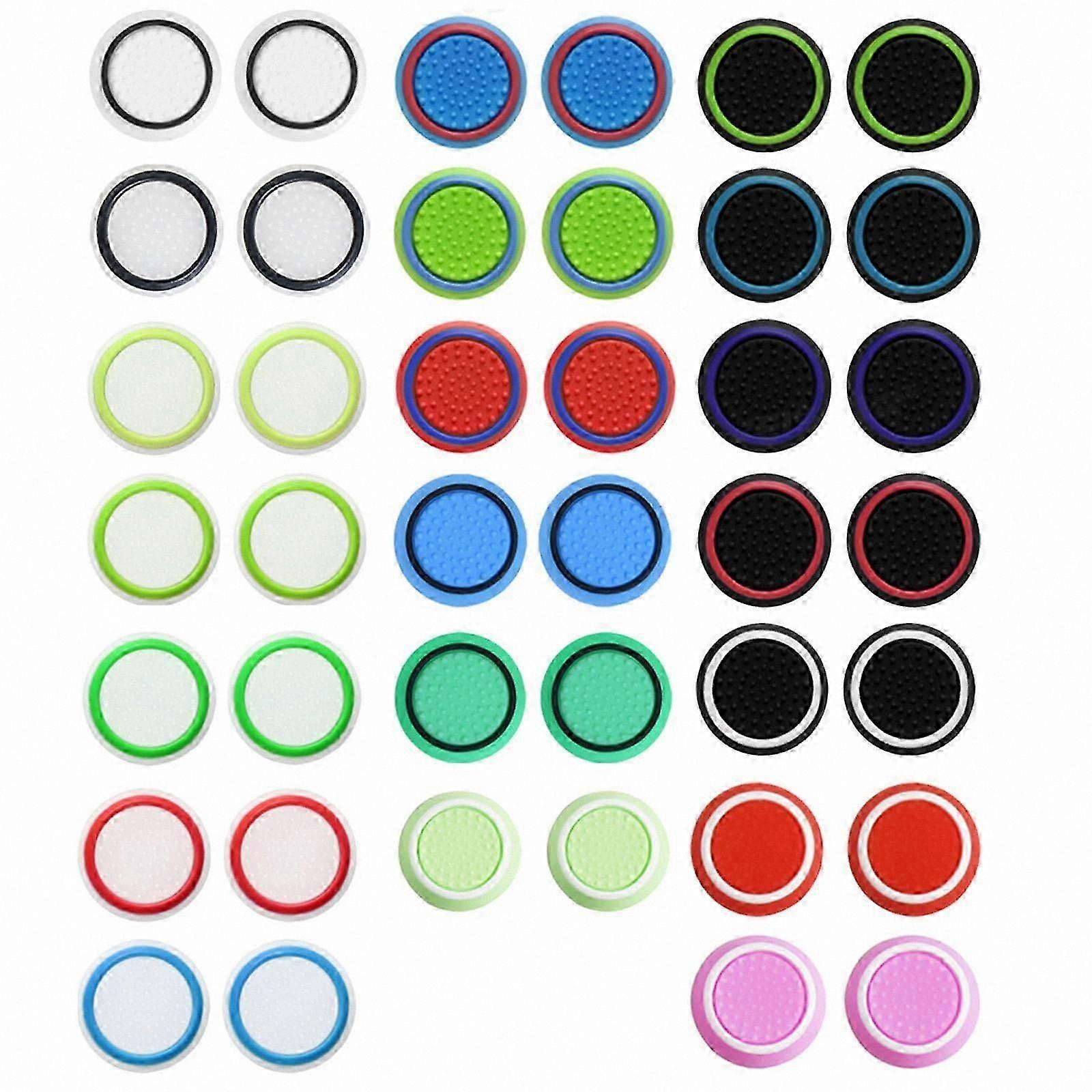 40-Pack Joystick Caps Compatible with PS4/PS5/ One Series Controllers