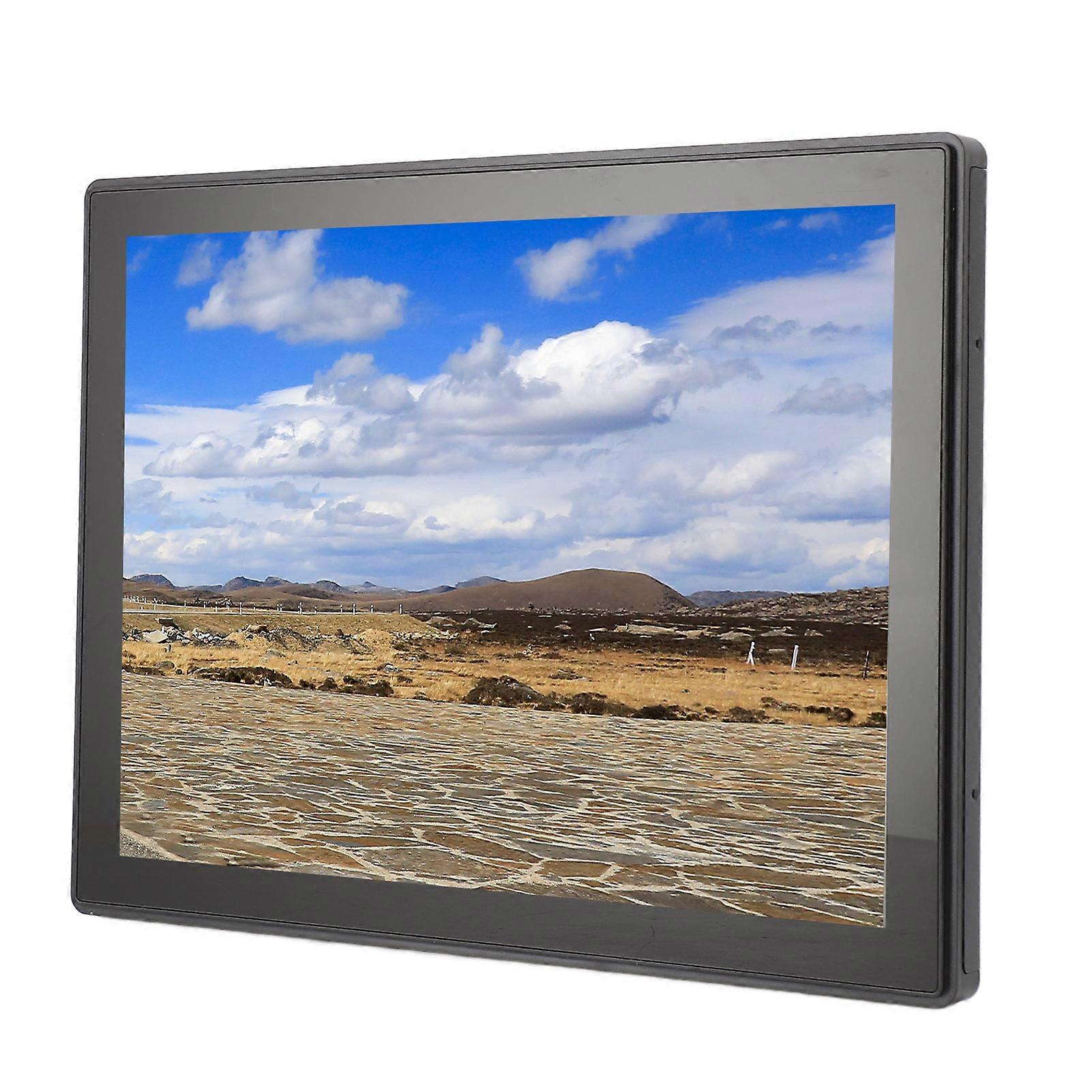 15-Zoll-10-Punkt-Multi-Touchscreen-Monitor IP65 Wasserdicht 1024 x 768 HD Multimedia Interface Embedded Monitor EU-Stecker 