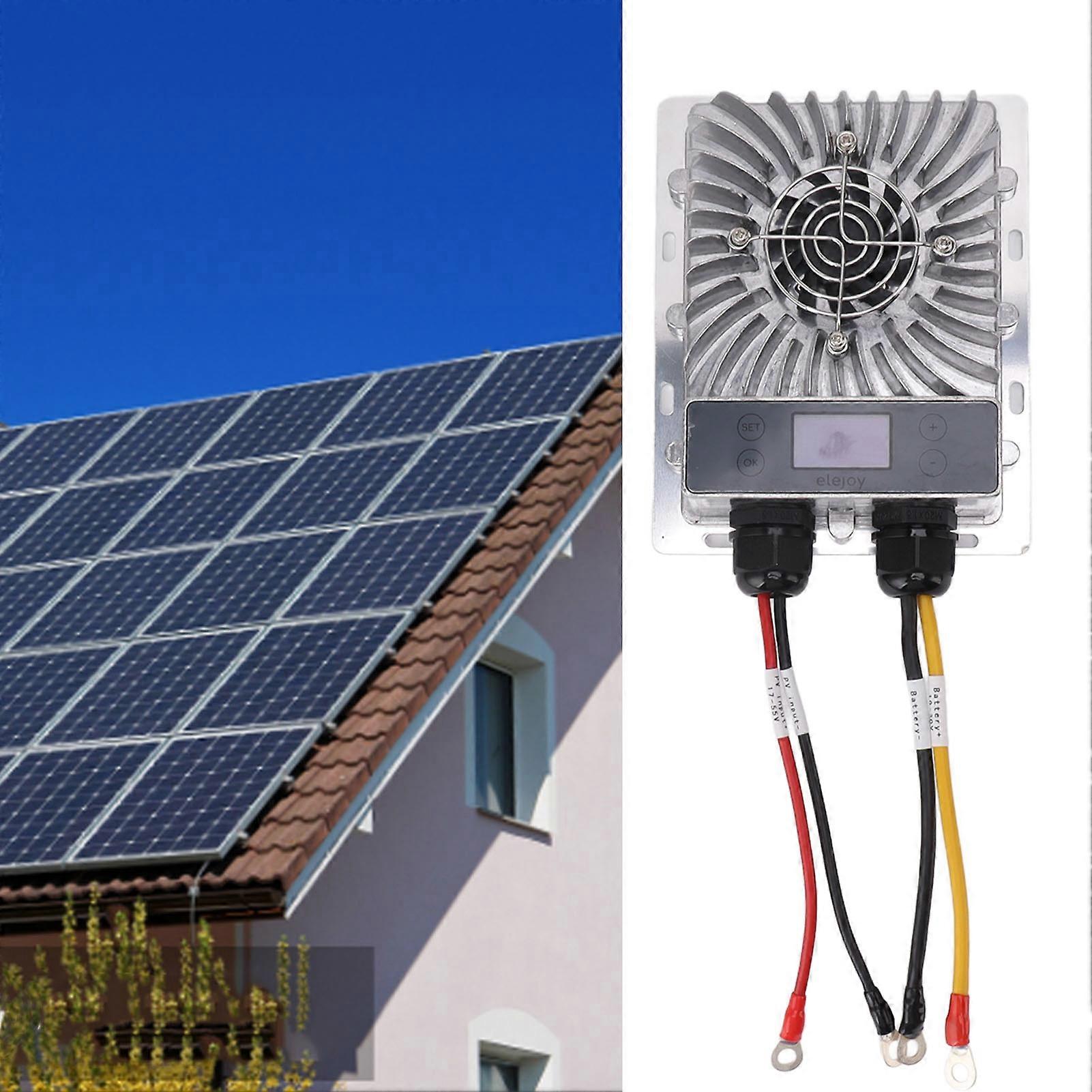 600W Buck MPPT Solar Charge Controller 10‑30V Adjustable Solar Panel Regulator with LCD Display 