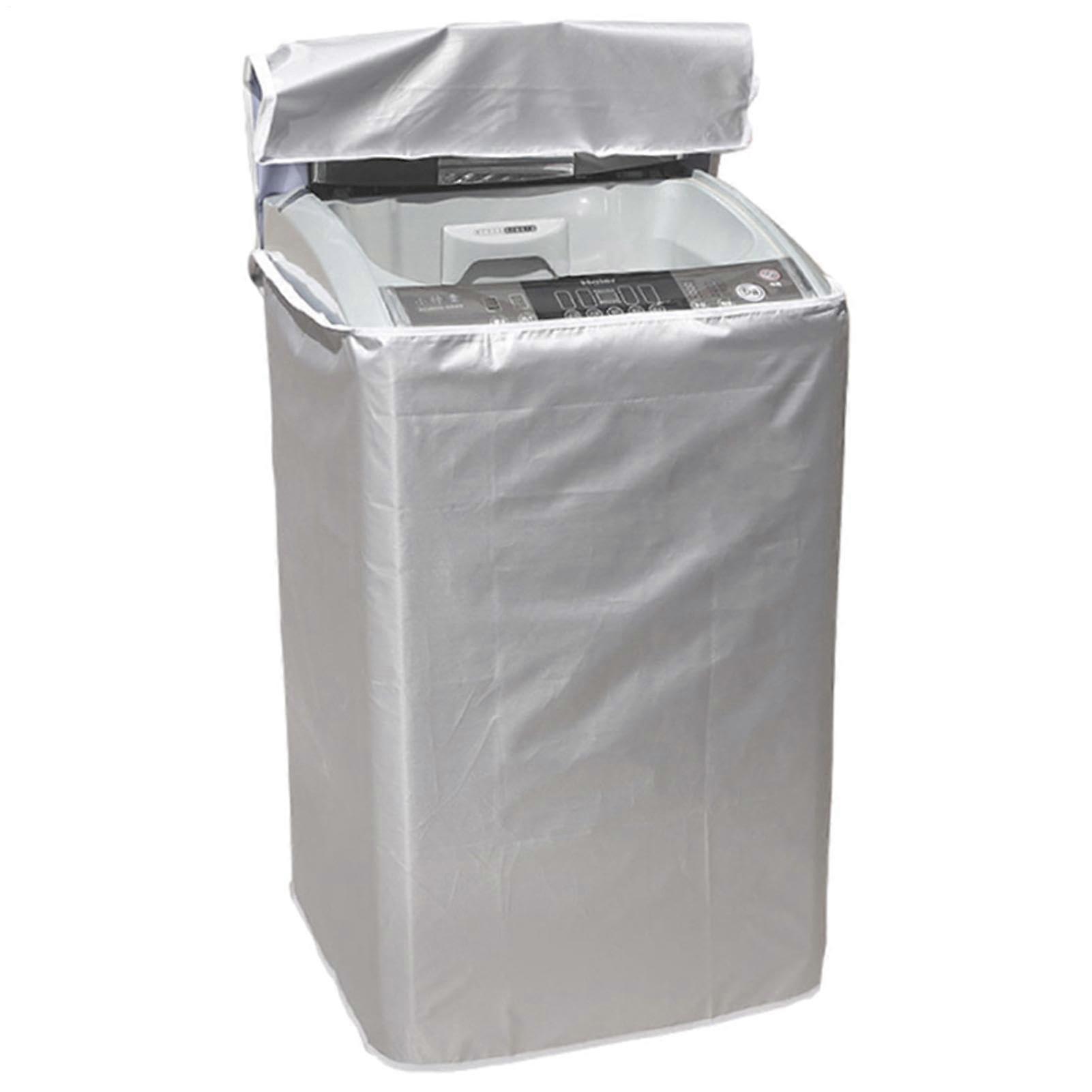 Washing Machine Cover Polyester With Silver Coating Waterproof And Dustproof For  Load Front Load Washer Dryer