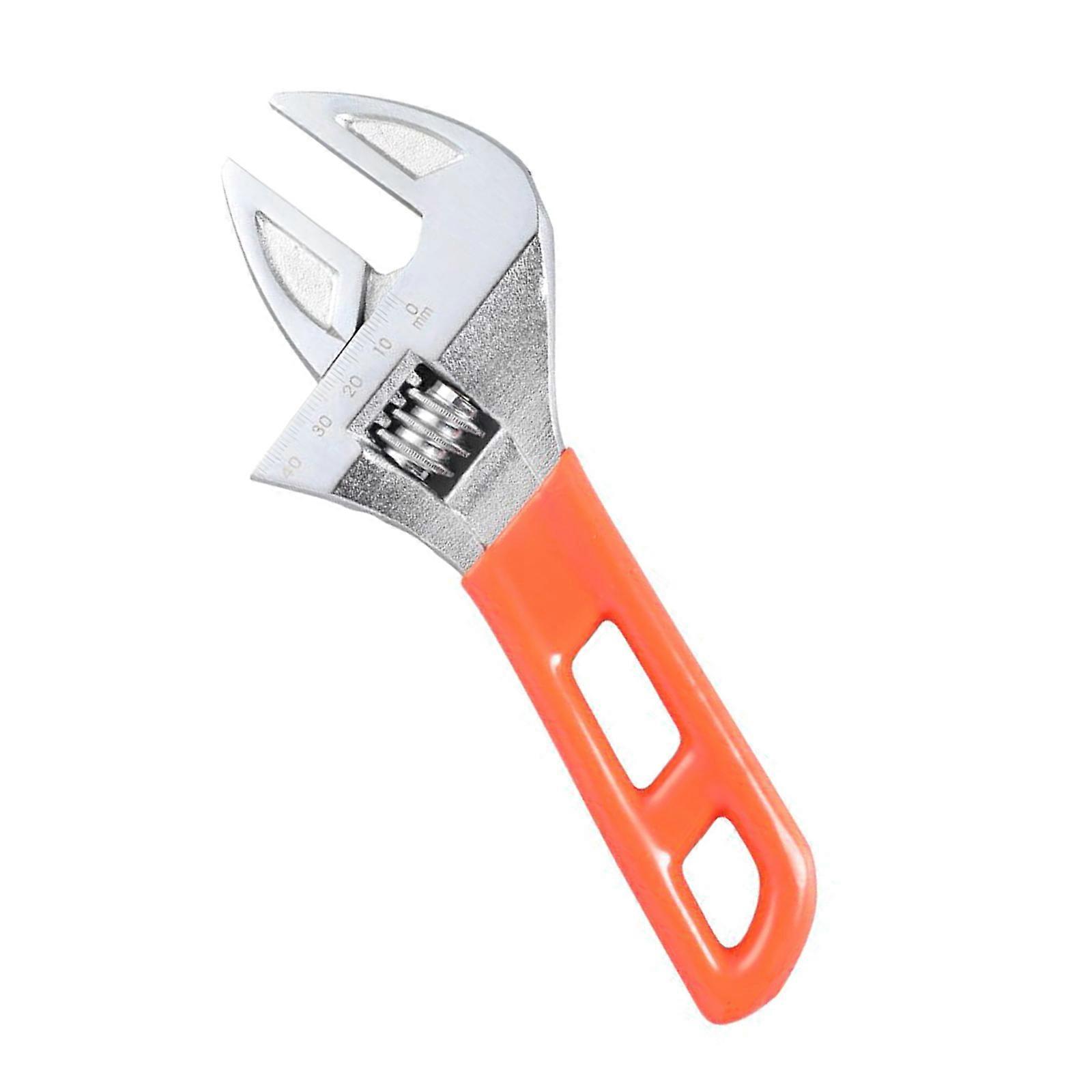 Comfortable Adjustable Tool With Wide Opening 30mm Jaw Slip Resistant Handle Portable Design For Plumbing Maintenance Multicolor