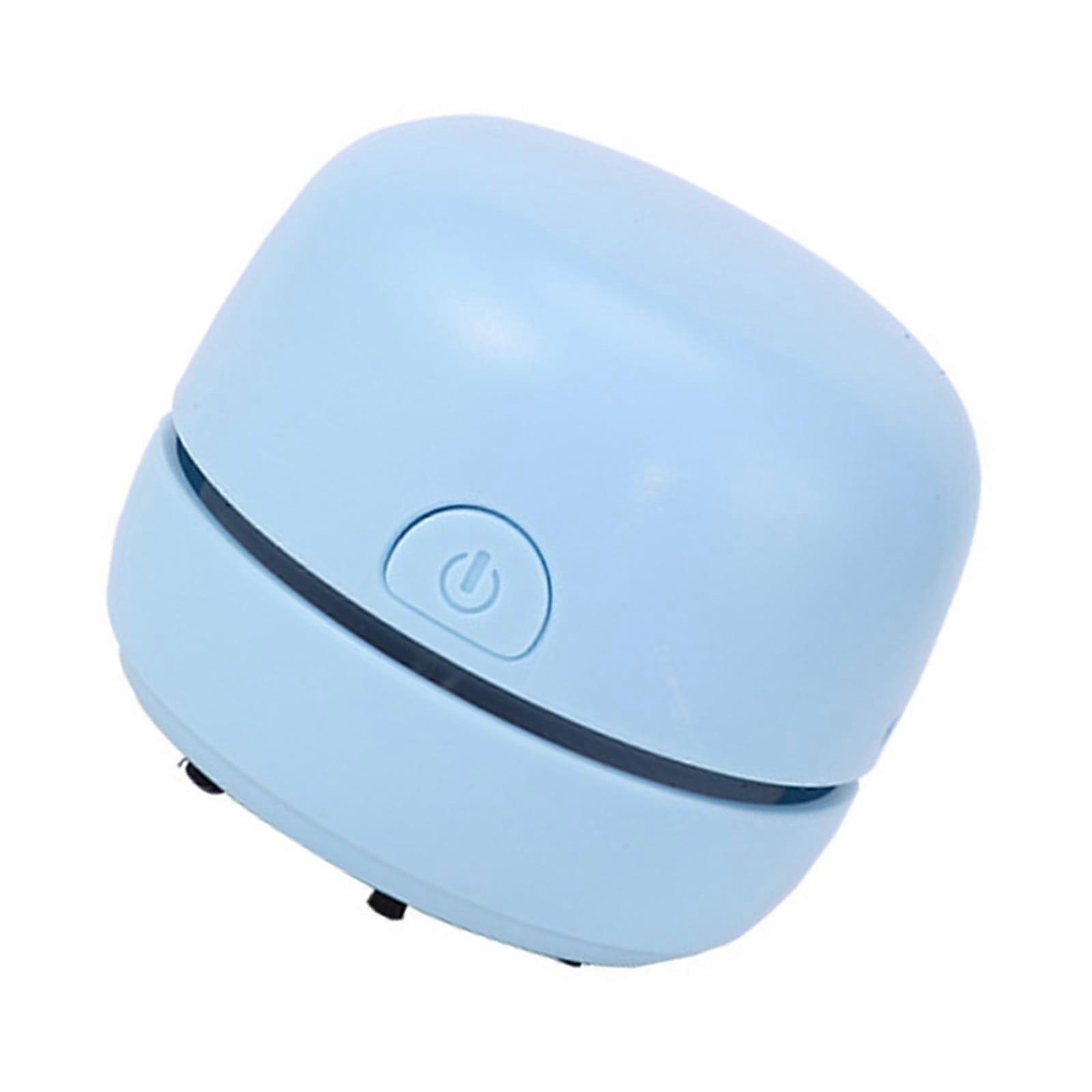 Desktop Vacuuming Cleaner Small Desk Portable Crumb Sweeper Tabletop Keyboard Vacuum Lake Blue