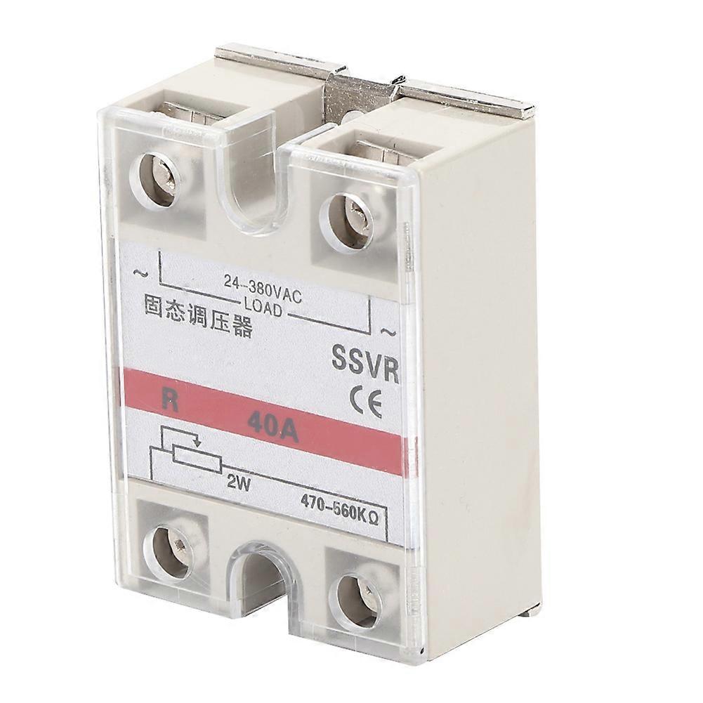Solid-State Voltage Regulator Single Phase Relay Module Low Frequency SSVR-40A 24-380VAC