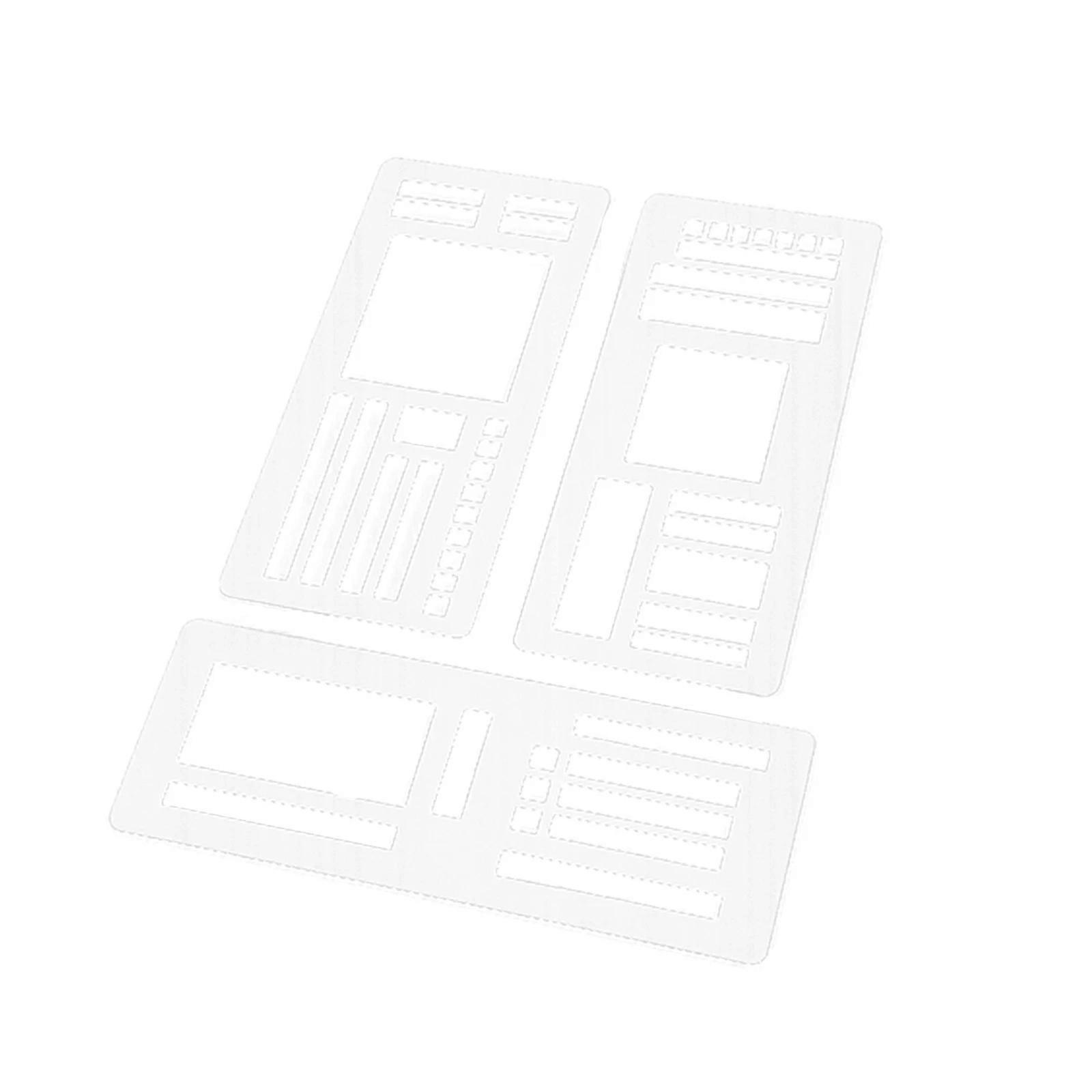 Handmade Flexible Record Template, Planner Stencil Set For Dot Grid Journals Au