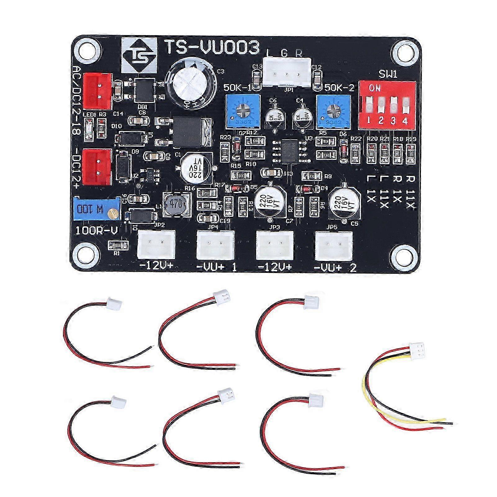 TS VU003 VU Meter Driver Board Adjustable VU Meter Driver Panel Backlight Driver Module DB Power Amplifier 100mA