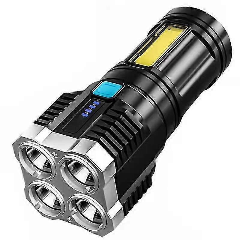 S03 4 × SMD 3030 + COB ضوء قوي USB مصباح يدوي LED قابل لإعادة الشحن