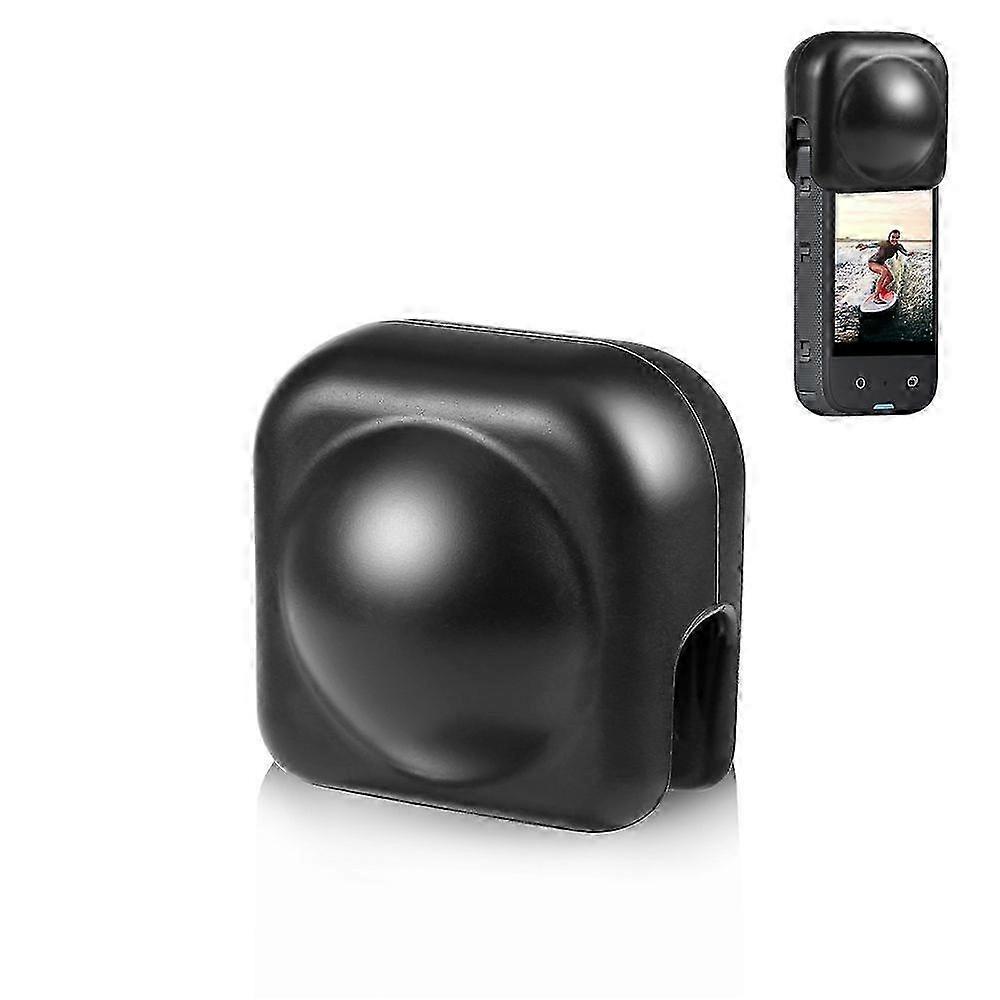 PULUZ PU812B Compatible For Insta360 X3 Panoramic Camera Lens Cap Scratch Resistant Lens Protective Cover