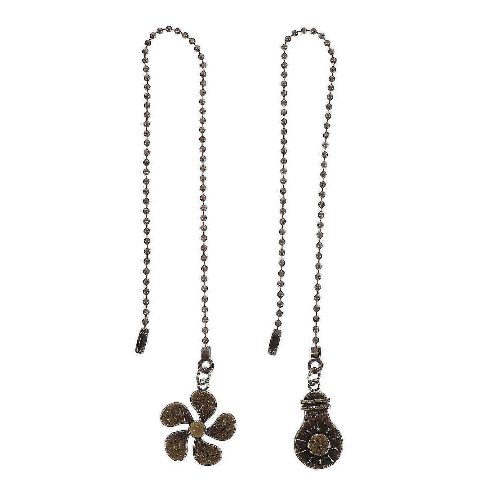 2pcs Ceiling Light Pull Chain Ceiling Fan Chain Extension Chandelier Chain Pendant