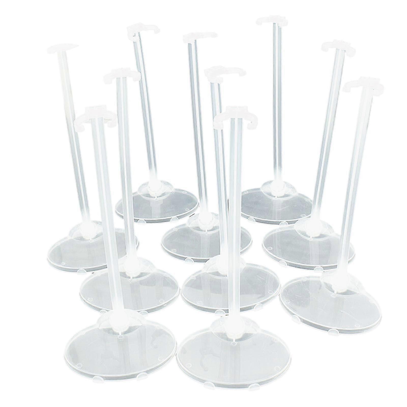 10pcs Transparent Stand Support For Barbie Dolls Prop Up Mannequin Model Display Fk