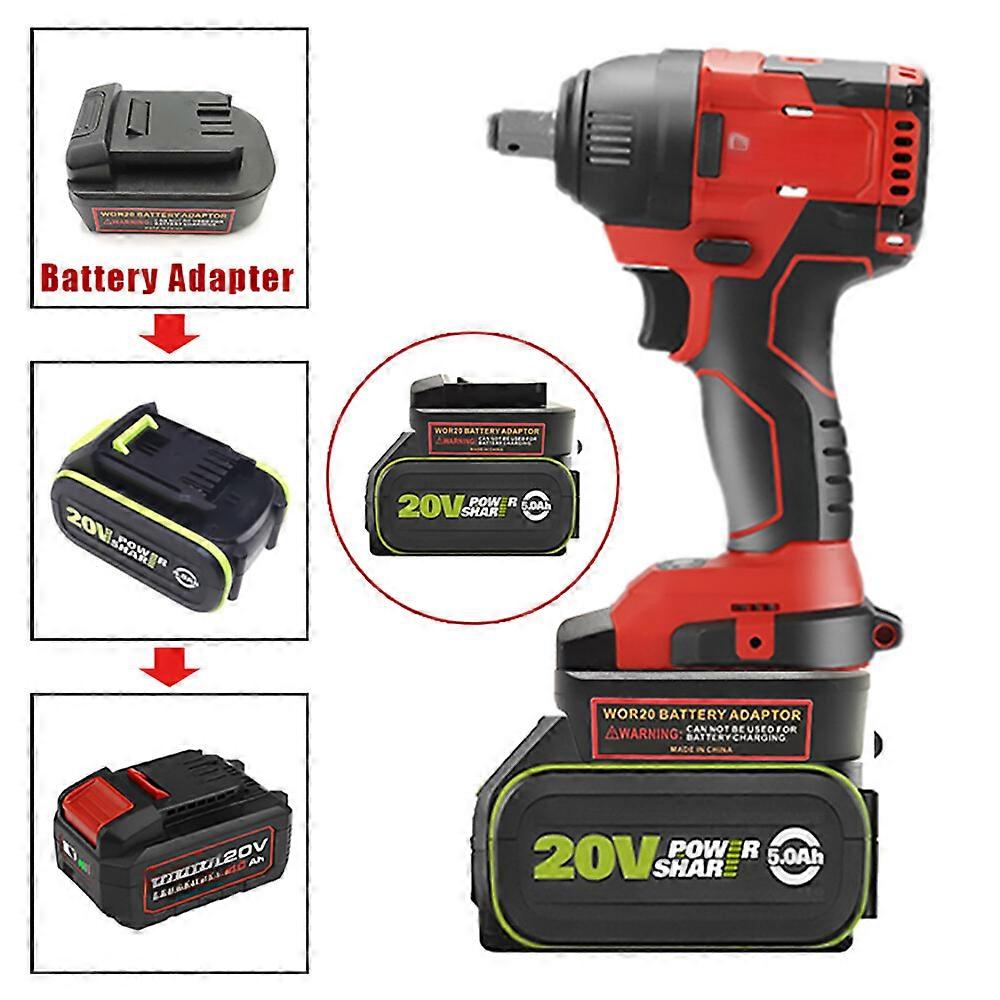 Adapter For Worx 20V 5PIN Li-ion Battery Convert To For DEVON 20V Power Tool